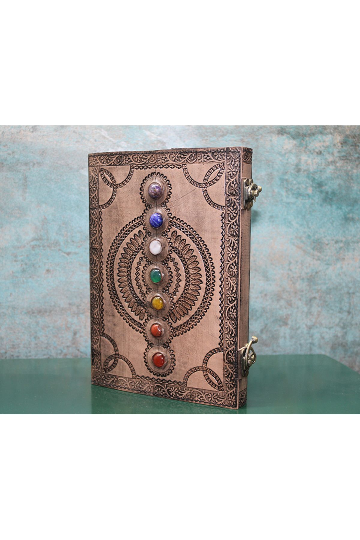 Livenda Shop Taşlı Deri Defter
