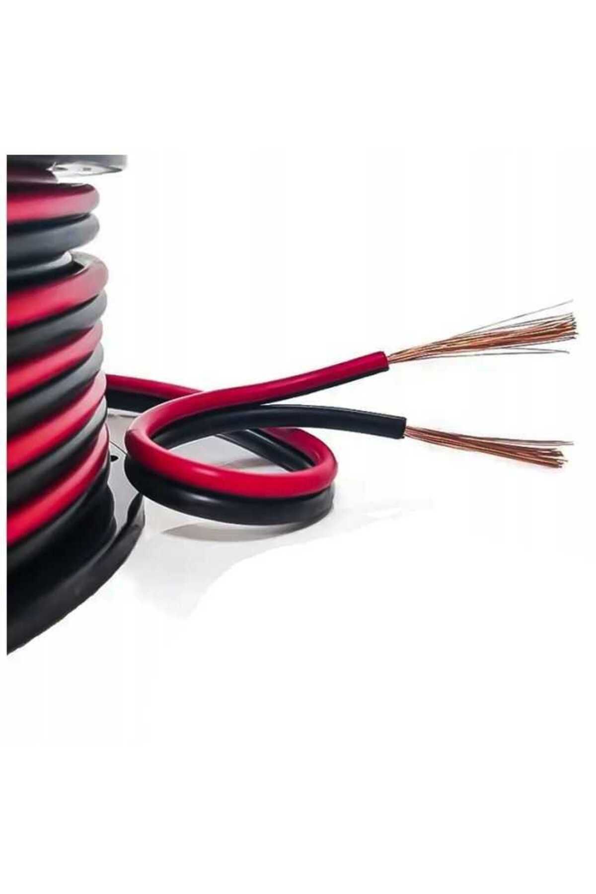 OEM Cablu Difuzor Negru 2x0.75mm Cupru 1m Cabletech - One Size