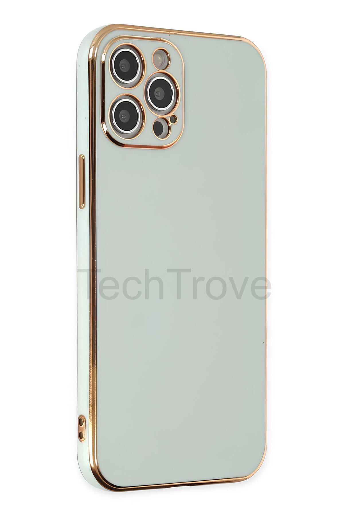 TechTrove iPhone 12 Pro Max Kılıf Parlak Tasrım Kamera Korumalı Ultra Yumuşak Esnek A+ Kalite Kapak