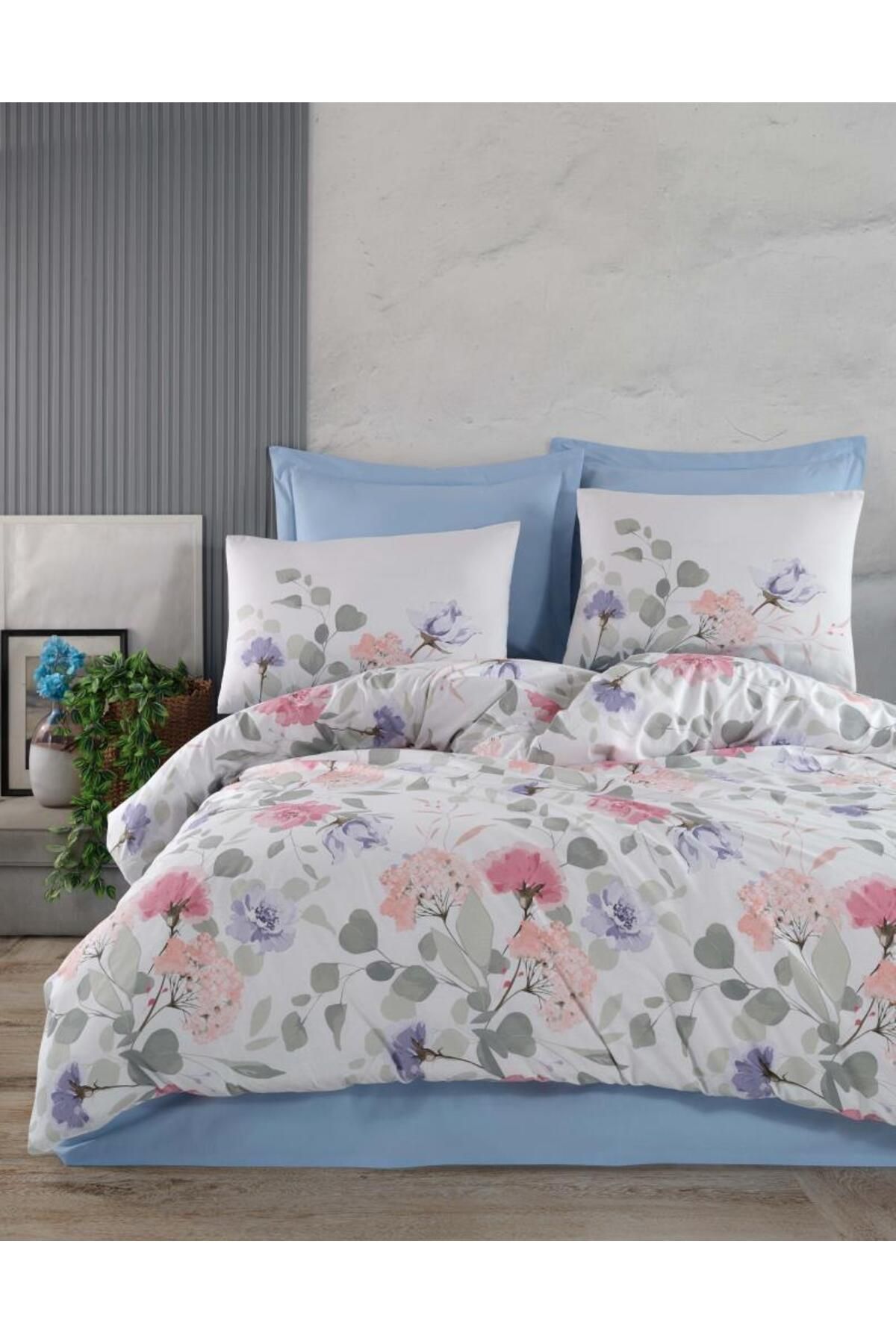 melfxxl eticaret Çift Kişilik Nevresim Takımı Tiffany Sky