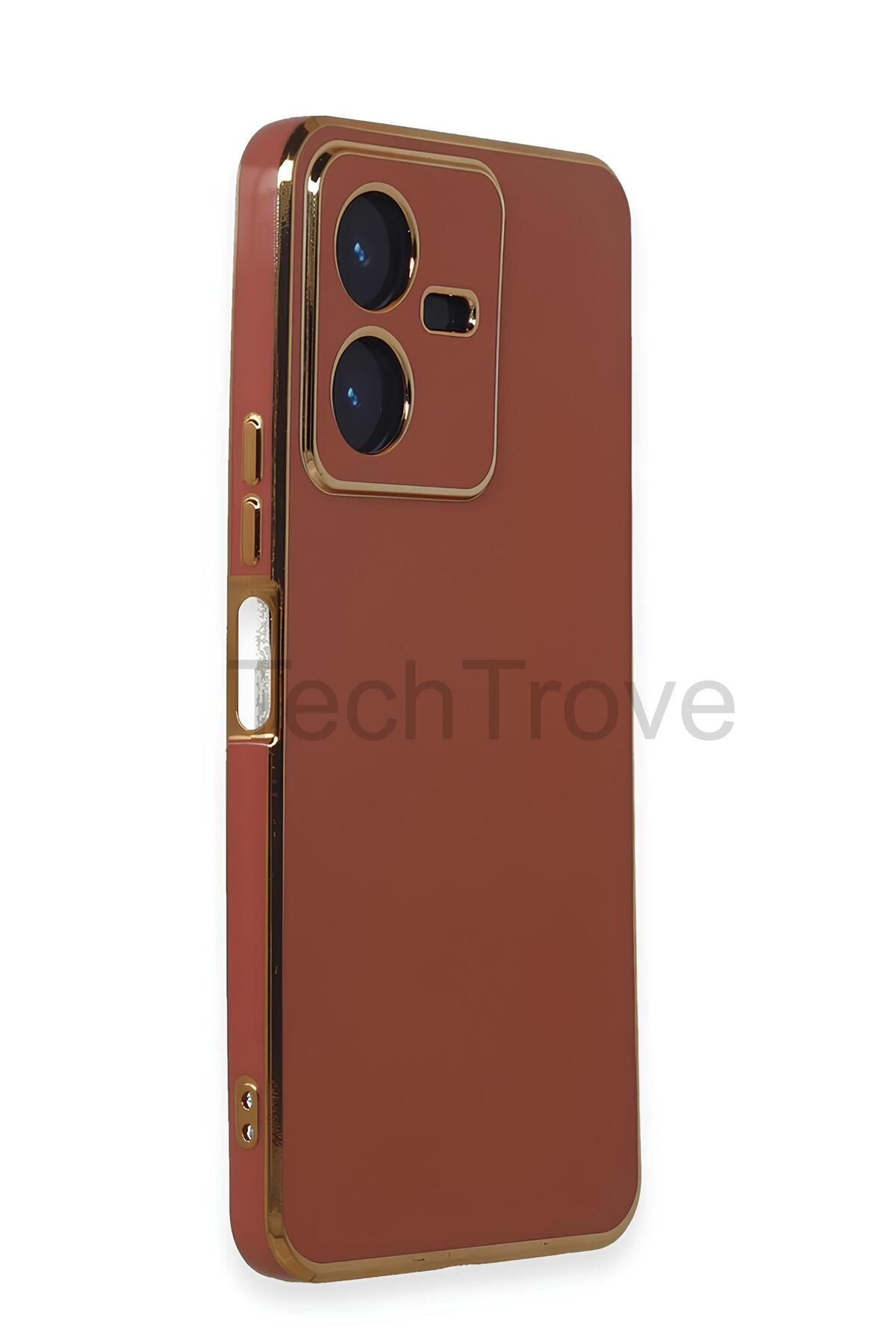 TechTrove Vivo Y22 2022 Kılıf Parlak Tasrım Kamera Korumalı Ultra Yumuşak Esnek A+ Kalite Kapak