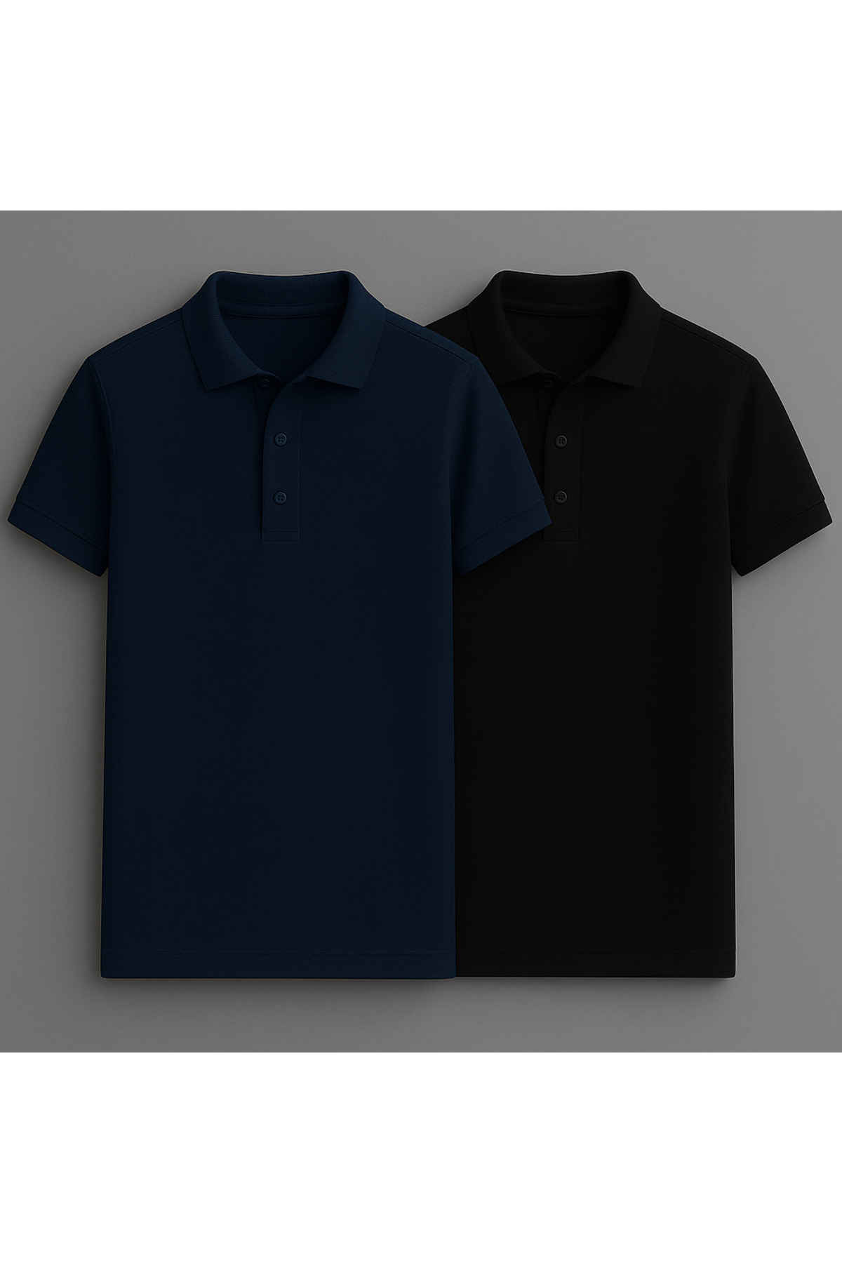LC Waikiki Pamuklu Kıvrılmaz Yaka Erkek Polo Yaka T-Shirt 2'Li Paket