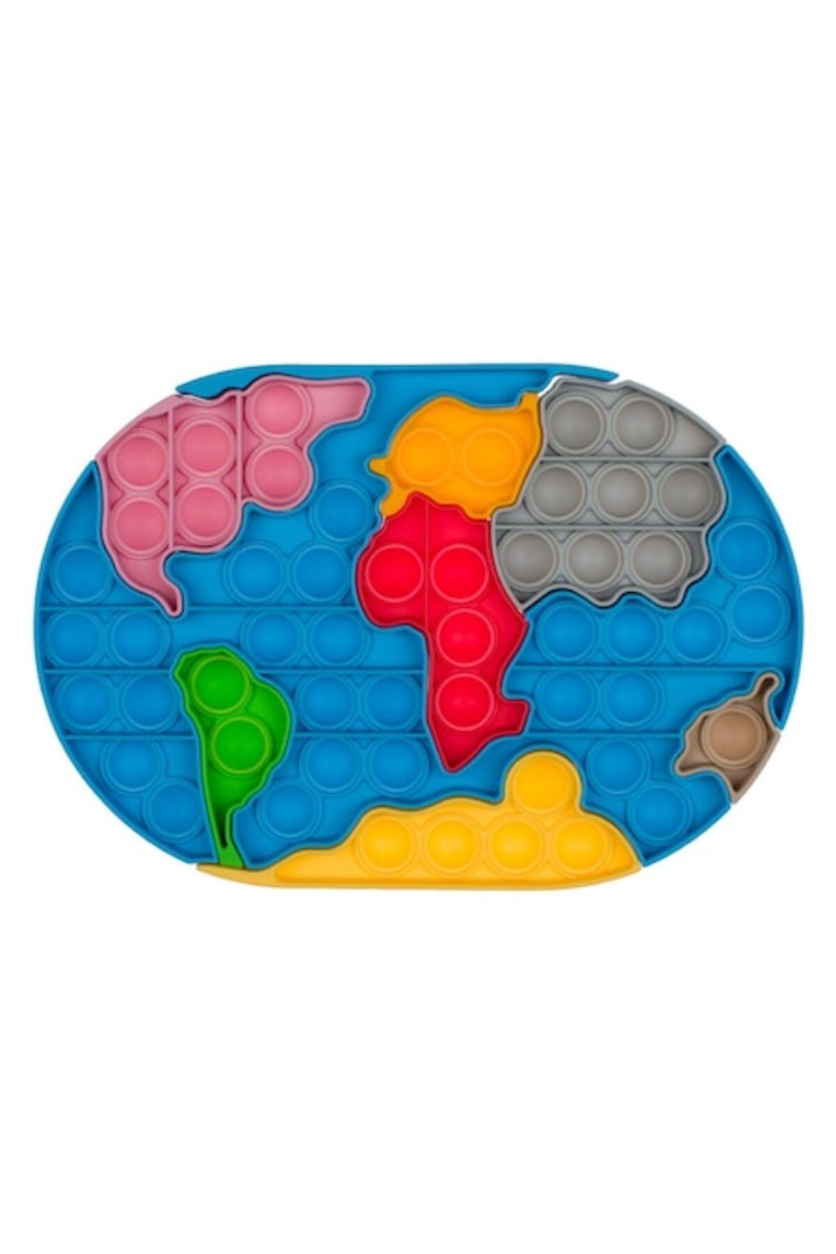 SyaMAG-Anti-Stress Toy, Fidget, Multicolor Map, Silicone, 21x14.5cm 1
