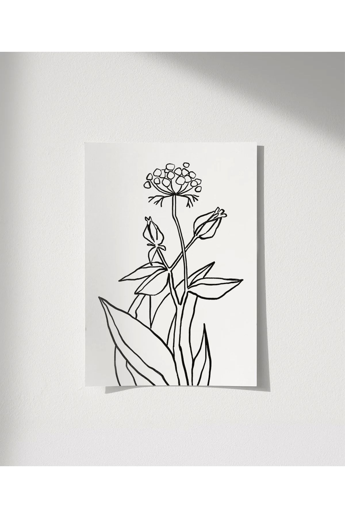 VOGLOO Çerçevesiz Poster Floral Detaylı Doğa Temalı