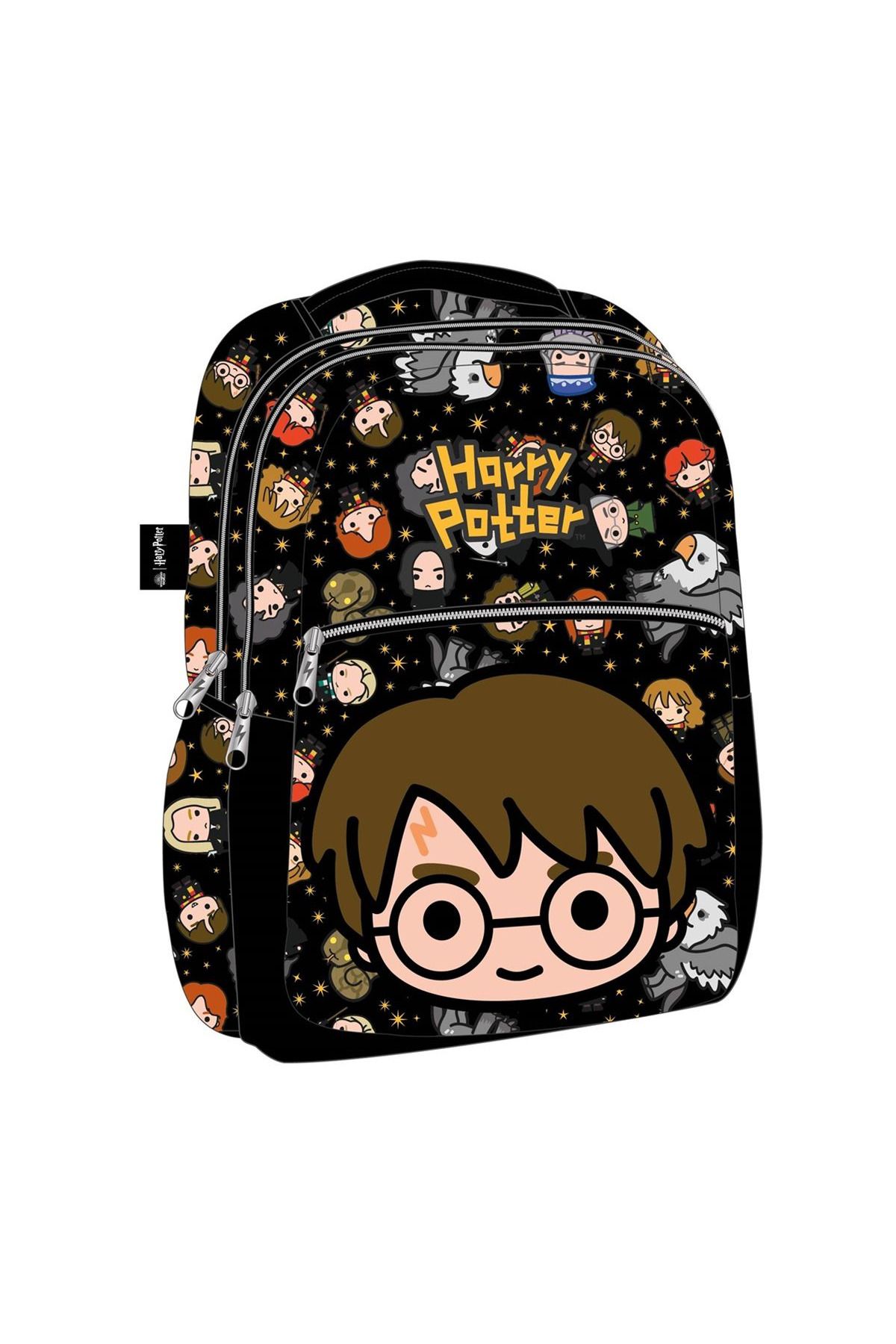 Harry Potter OKUL ÇANTASI 2080 SİYAH ÜÇ BÖLMELİ