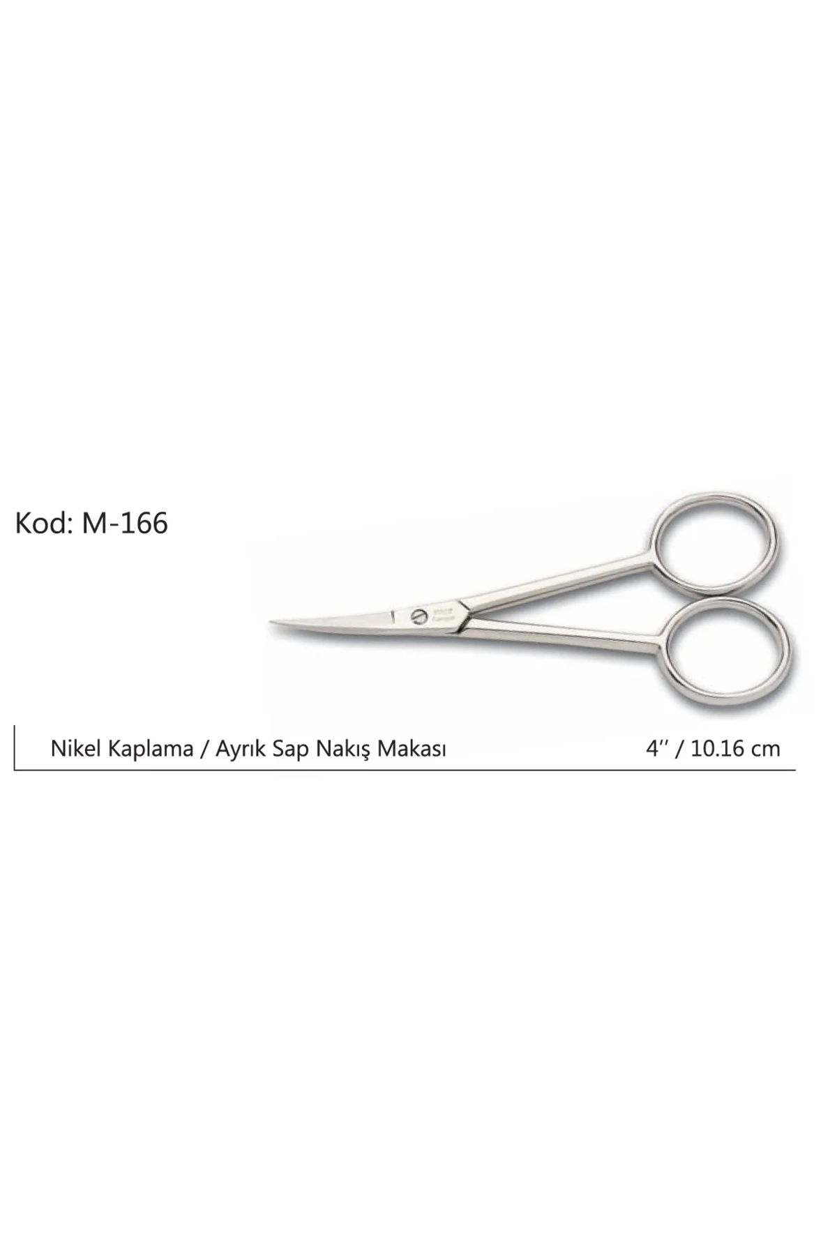 PRATİKOBA Europe Ayrık Saplı Nakış Makası Süper Kalite No:4 10,16 Cm