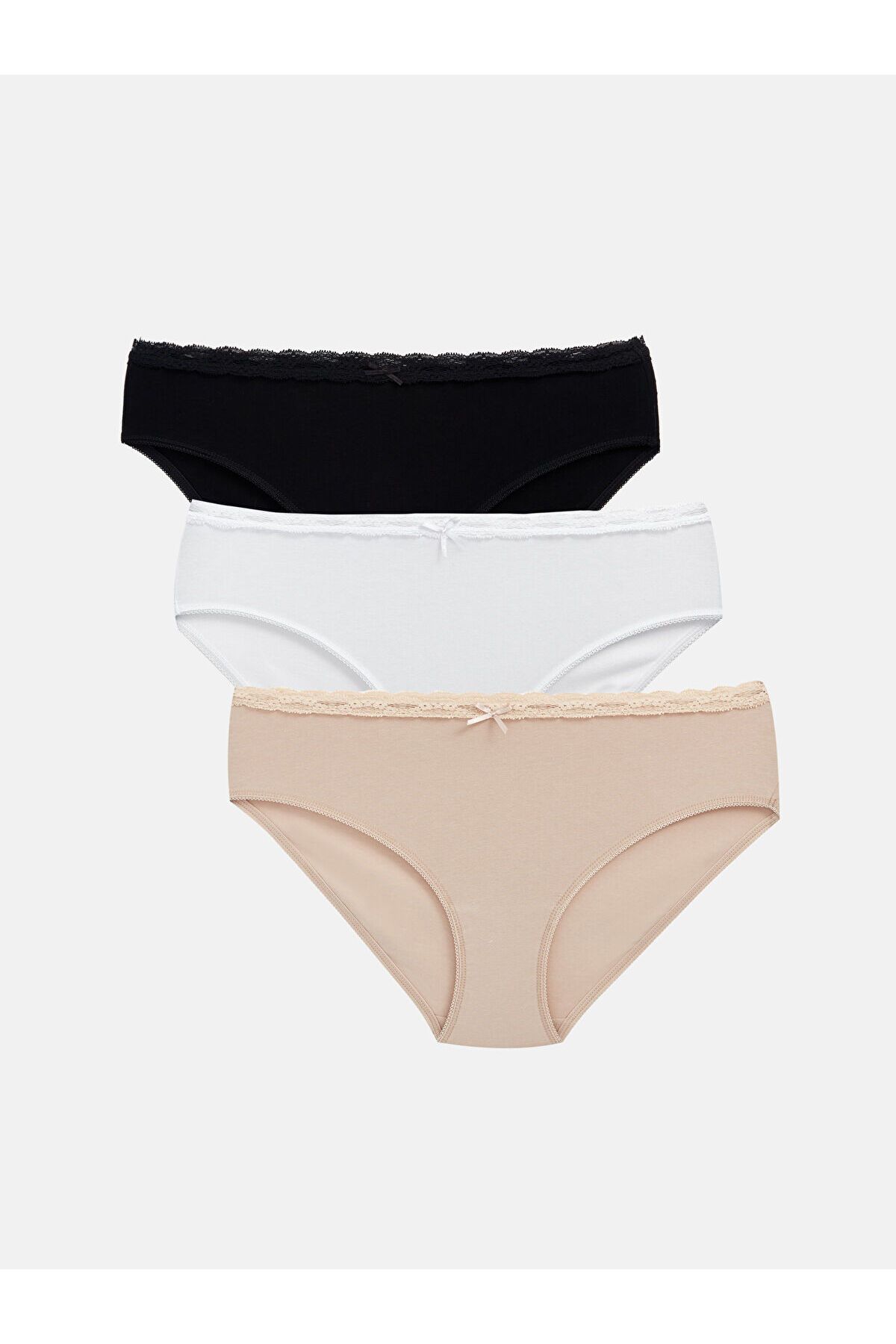 LC Waikiki Dantel Detaylı Bikini Külot 3'lü Paket