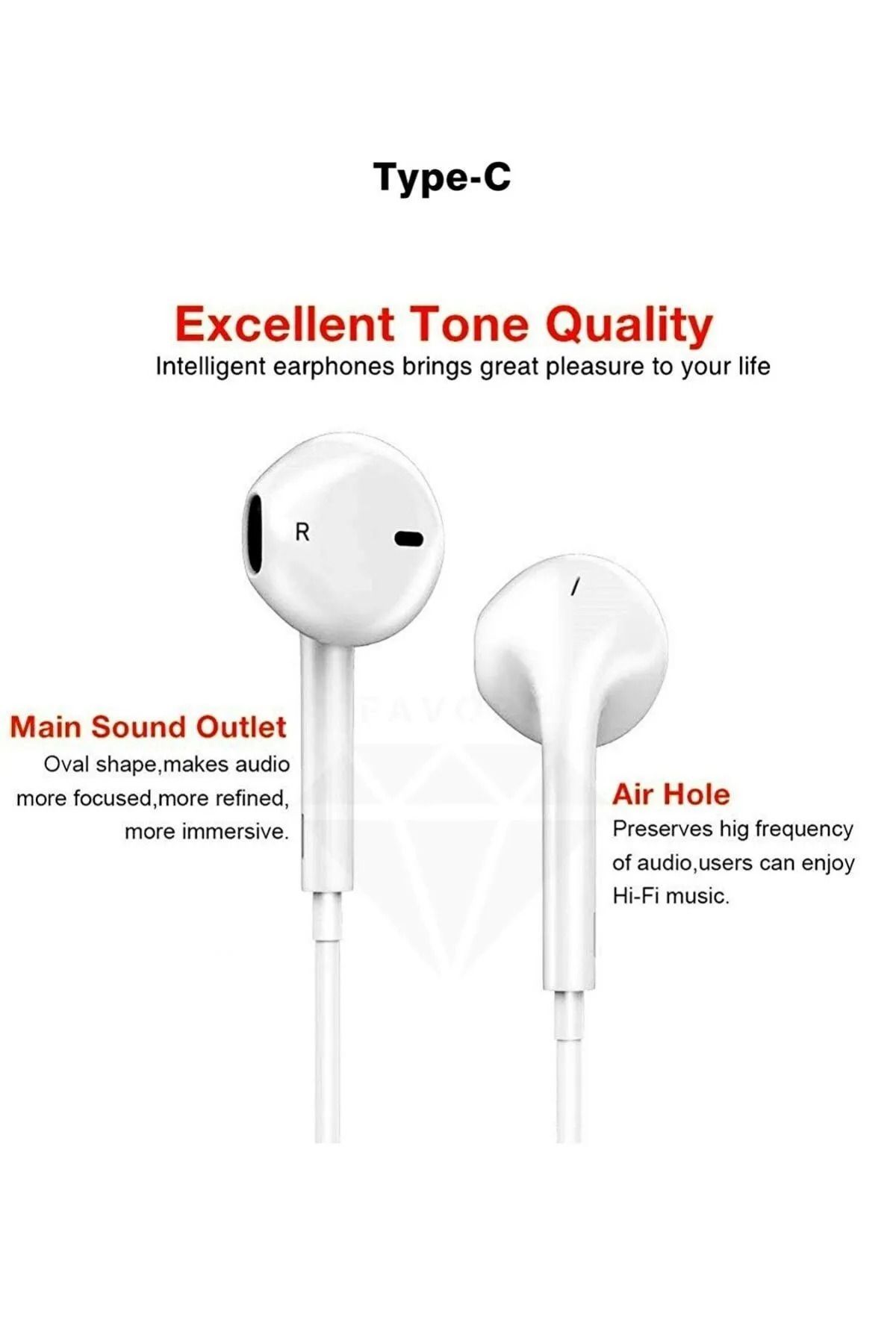 Poco X6 Pro Kulaklık Type C Mikrofonlu Kablolu - 3