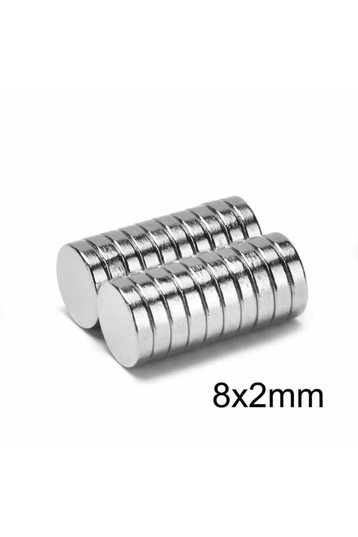 gadget gurme Neodyum Mıknatıs 20 Adet, Yuvarlak, Nikel Kaplamalı Kaliteli ve Dayanıklı Ürün
