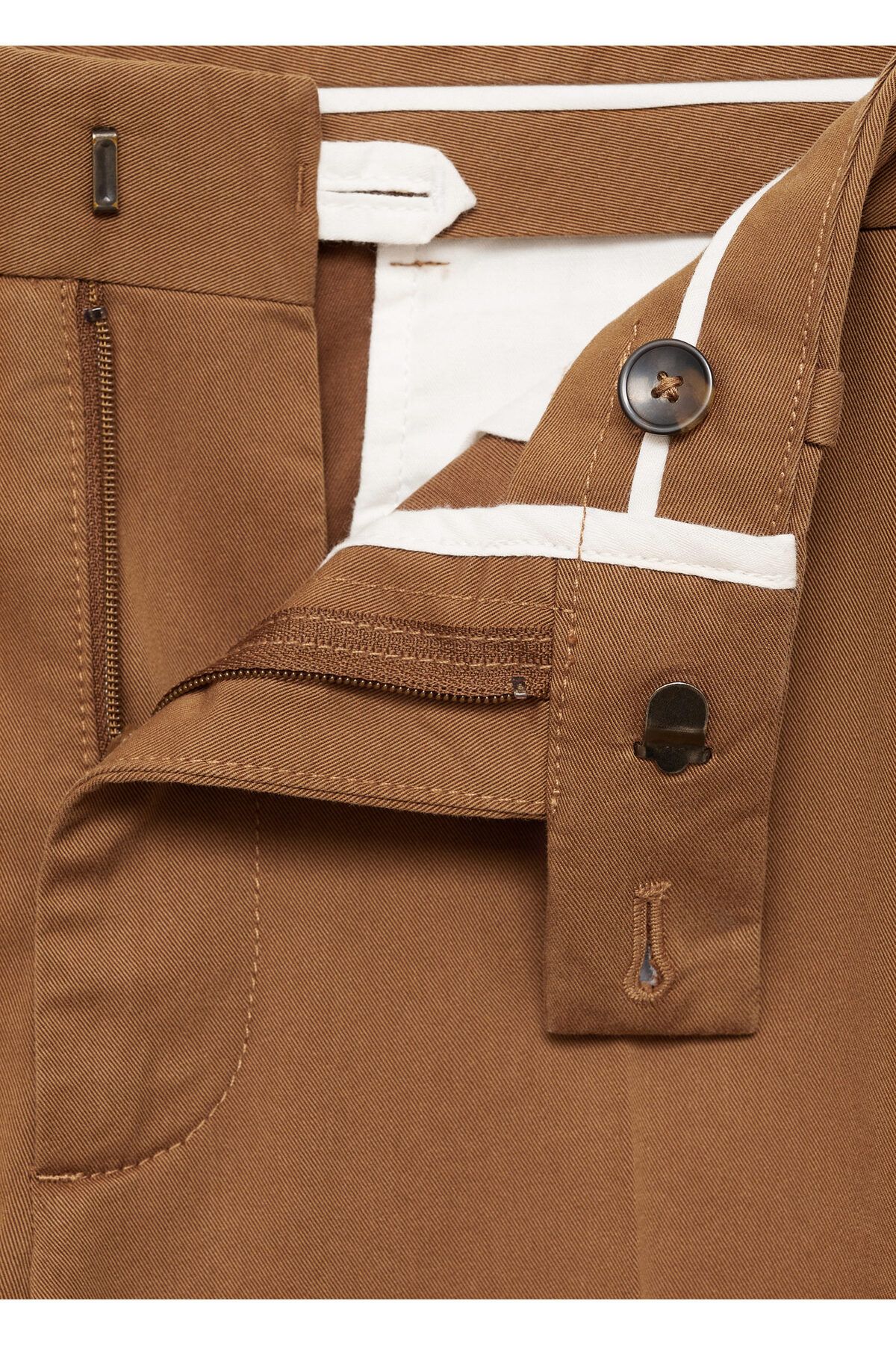MANGO Woman-Brown Men's Trousers 77014438 9
