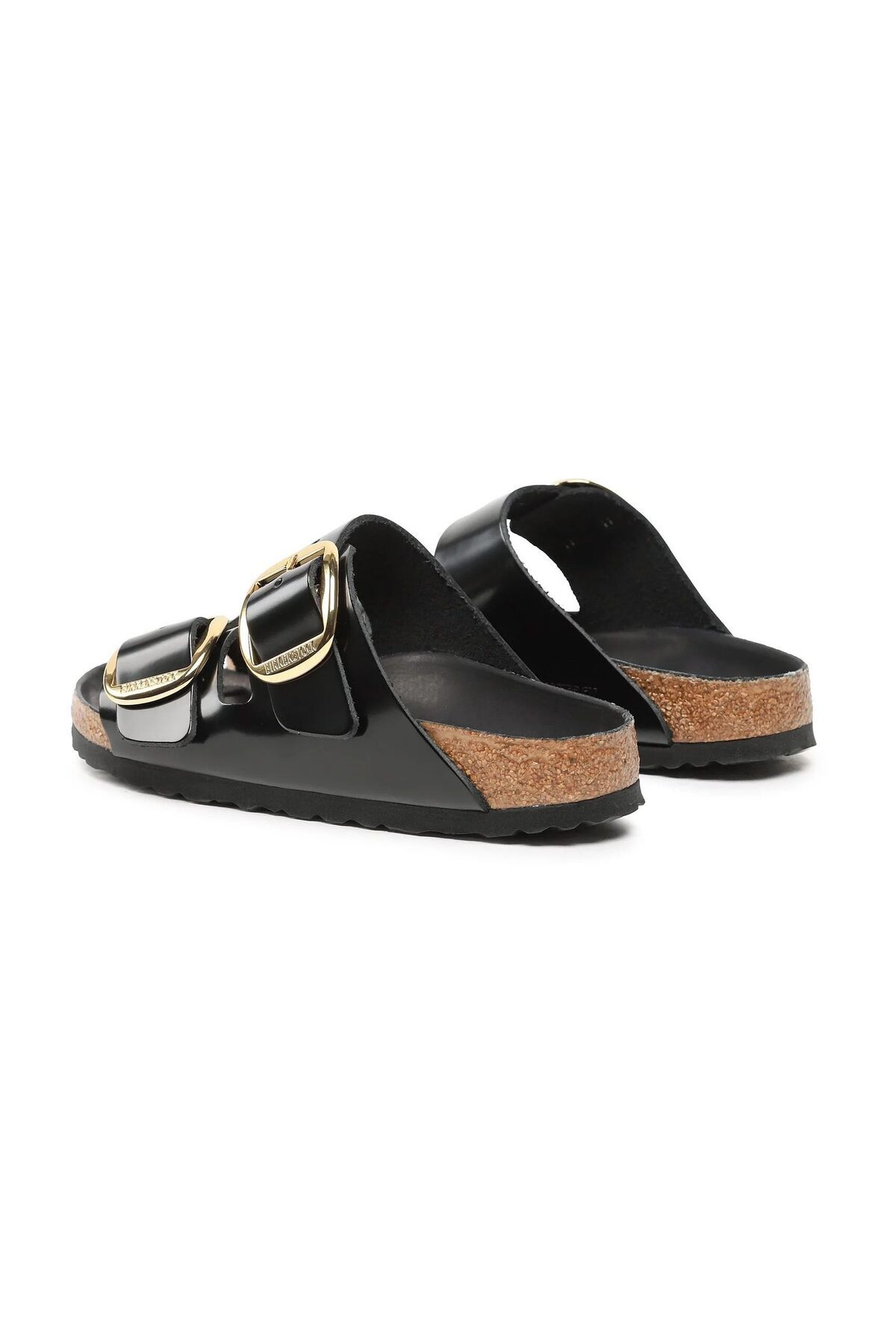 دمپایی بیرکن استاک زنانه چرم مصنوعی مشکی  راسته      Street Style / استایل خیابانی | Birkenstock 274-00-0198 DE - تصویر 3