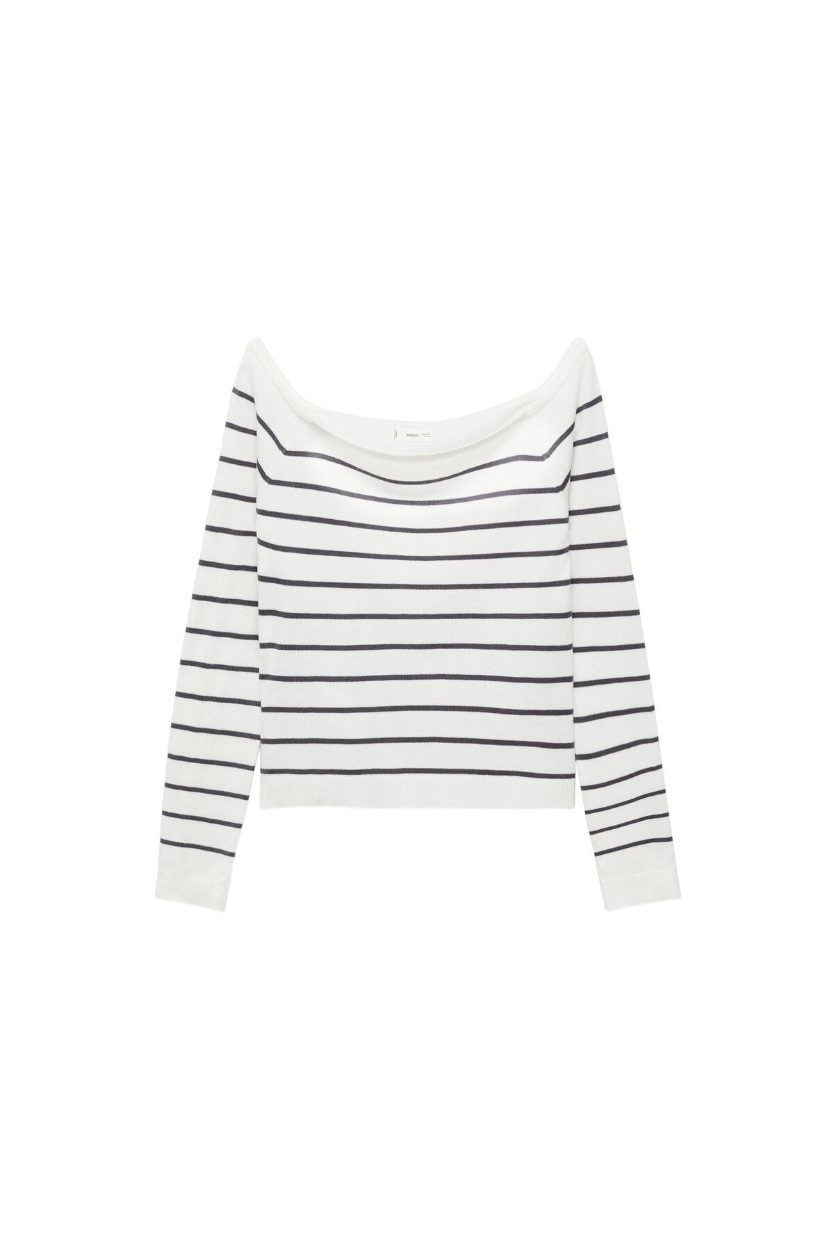 MANGO Woman-Pulover pentru fete alb catifelat 77052932 5
