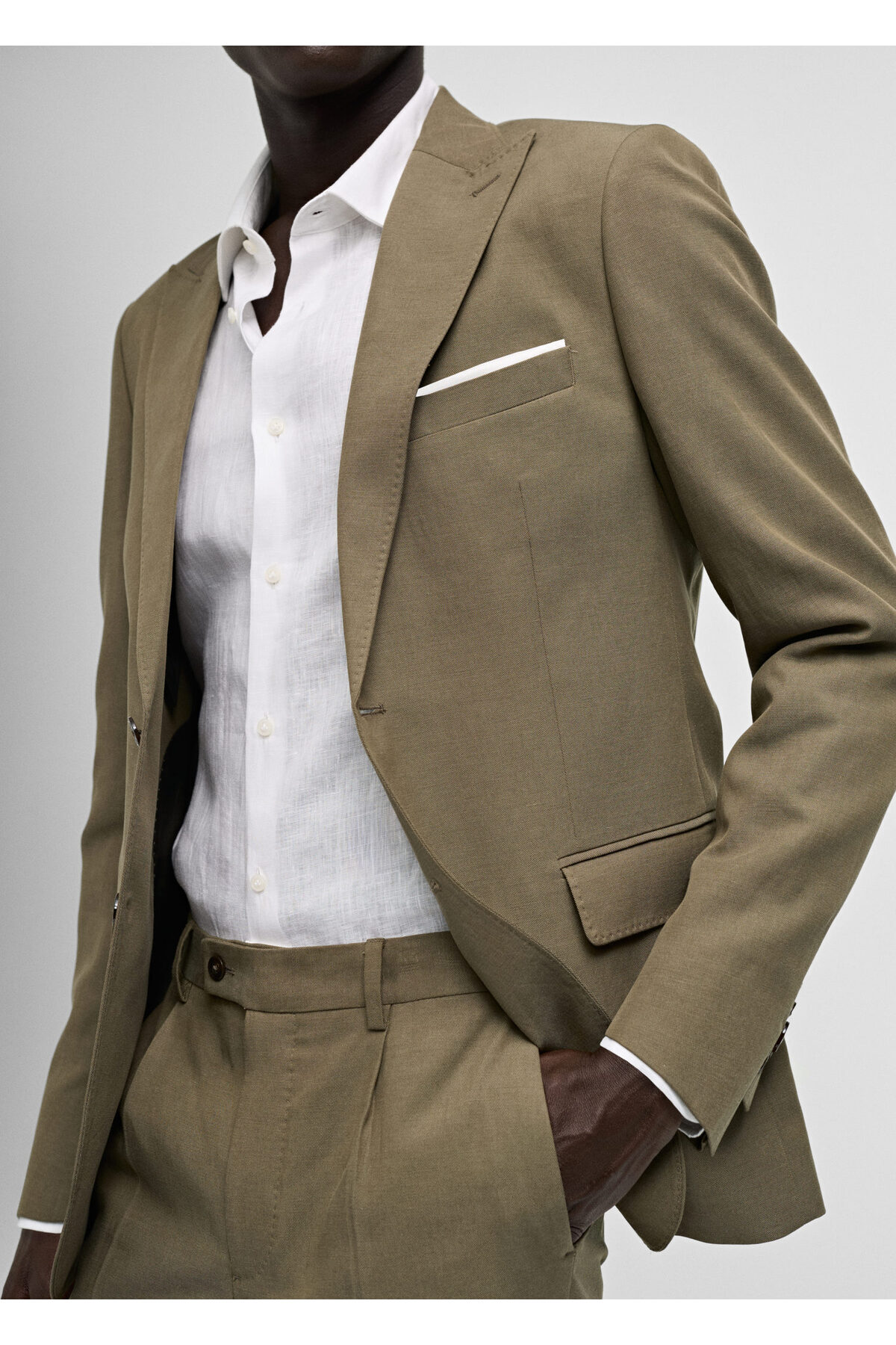 ژاکت مردانه خاکی منگو | 77010586 اورجینال - تصویر 5