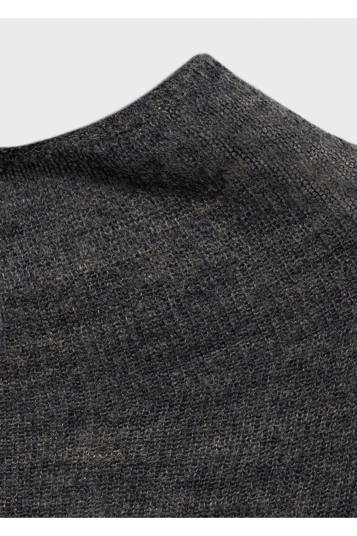 بافت و پلیور زنانه خاکستری منگوMANGO | 77027668 اورجینال - تصویر 5