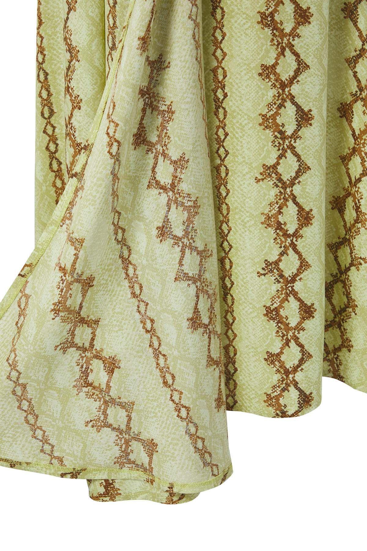 Trendyol Collection-Mehrfarbiger asymmetrischer Schlitzrock aus langem/maximalem Viskose TWOSS25ET00183 7