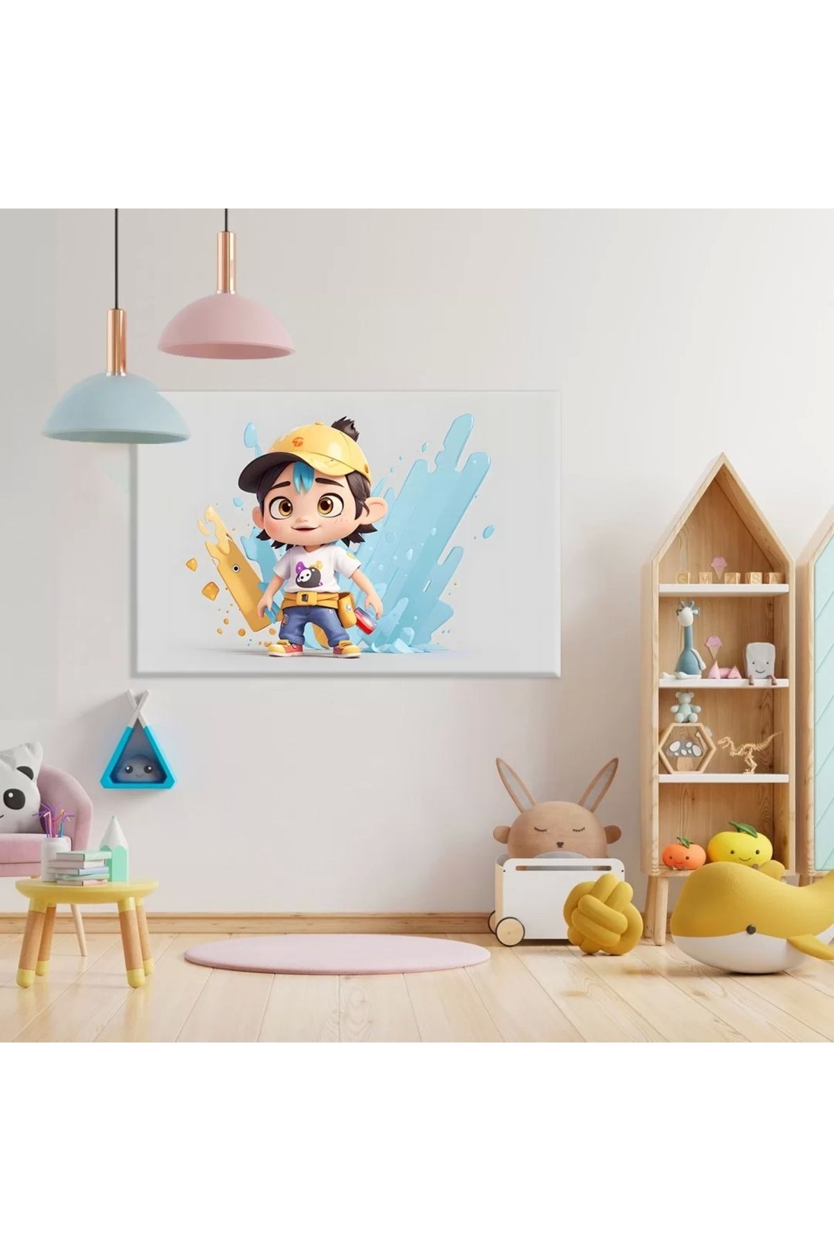 VOGLOO Macera Peşinde Çocuk Kanvas Tablo