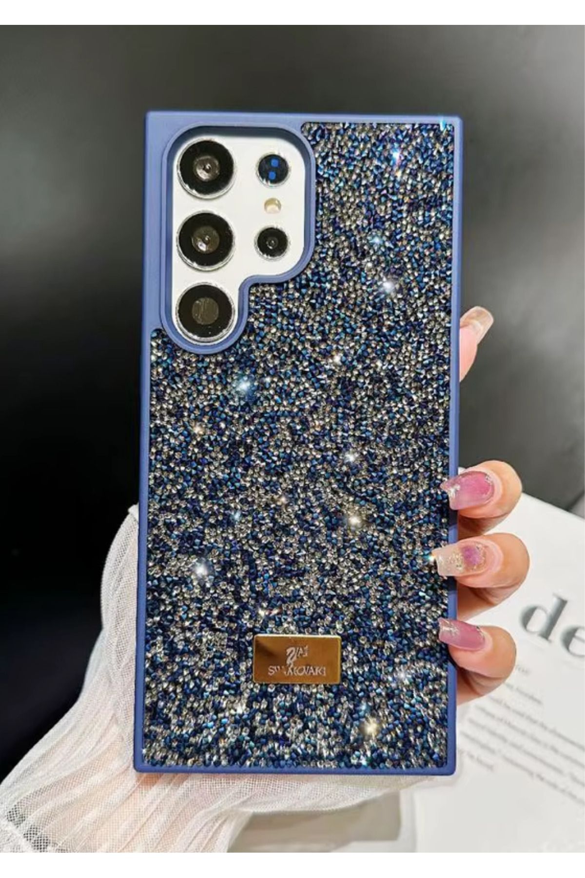 BCASE Samsung S25 Ultra Taşlı Kılıf Parlak Elmas Tasarım Lüx