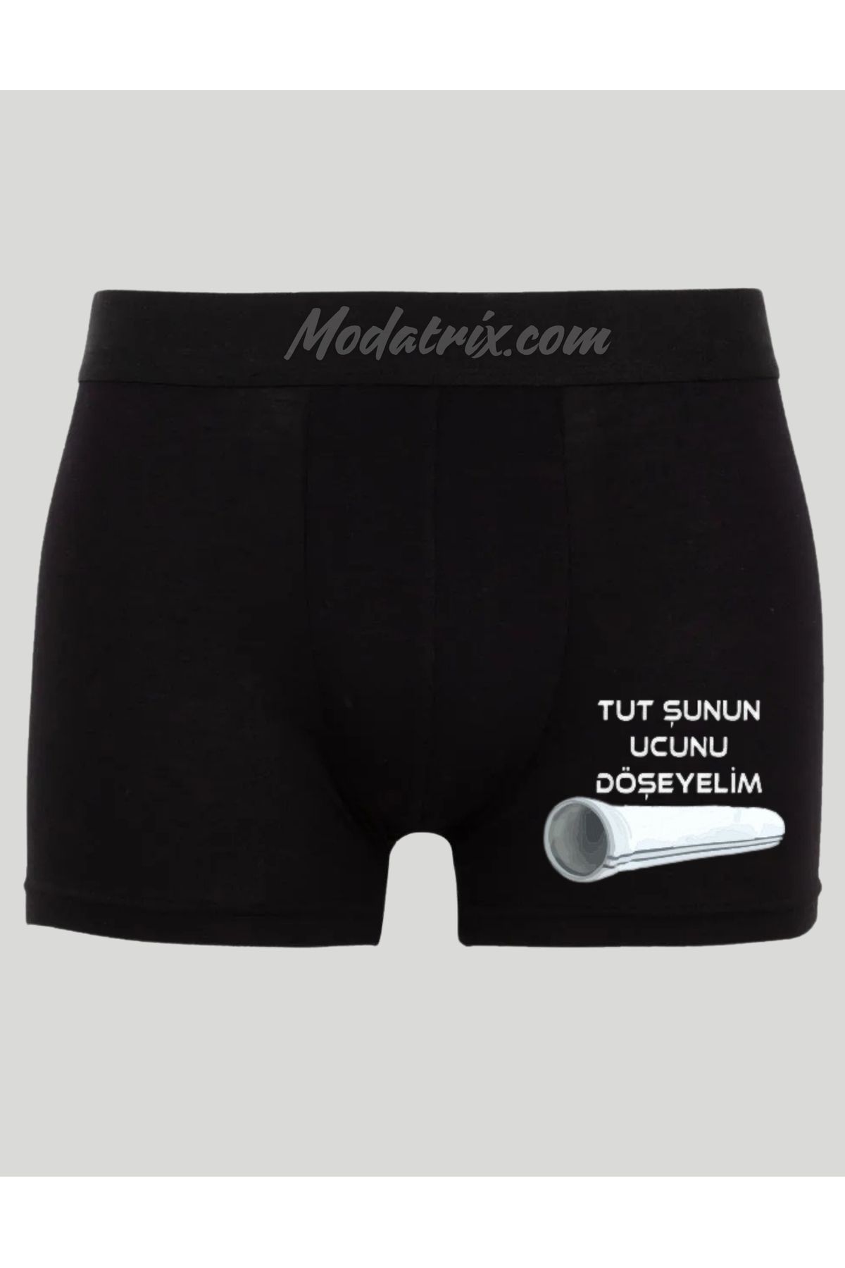 UNIQUE DESIGN Tut Şunun Ucunu Döşeyelim Abi Baskılı Boxer