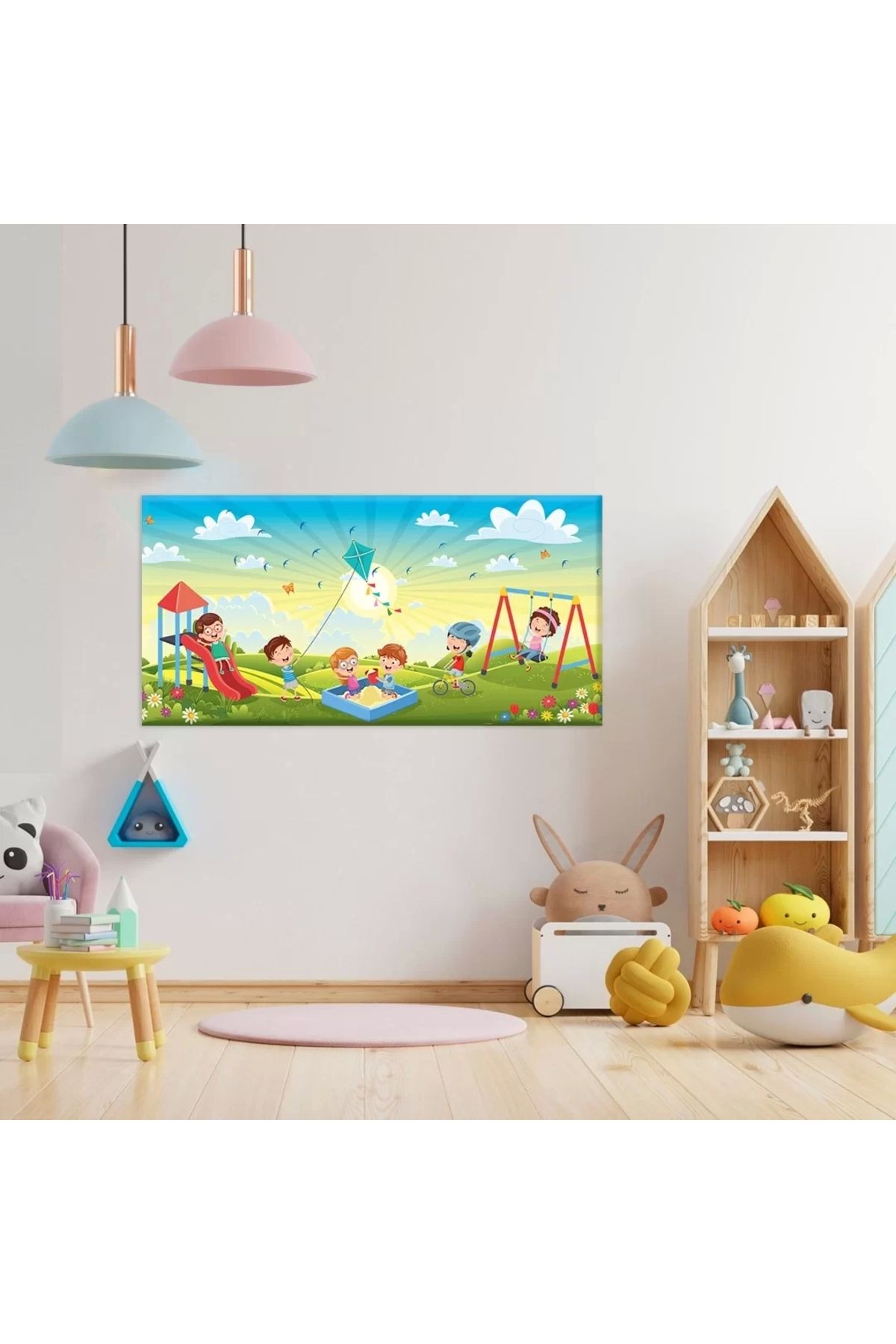 VOGLOO Çocuk Bahçesi Kanvas Tablo