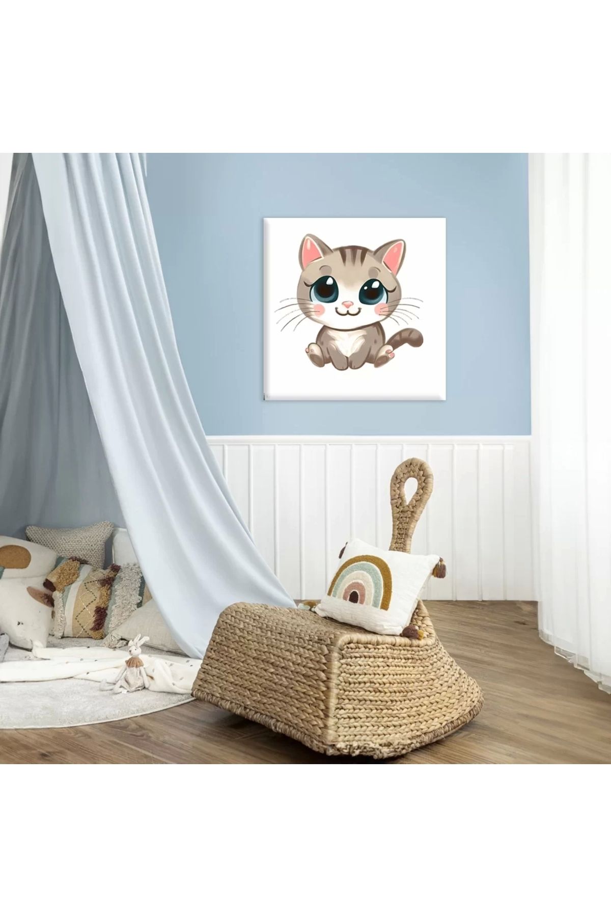 VOGLOO Yaramaz Kedi Kanvas Tablo