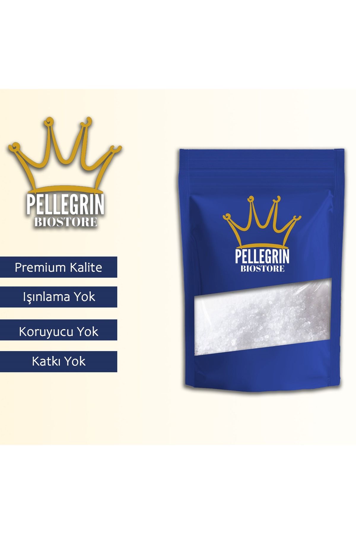 Akyel Gıda Pellegrin Biostore 84 Mineralli Taş Değirmende Öğütülmüş Doğal Çankırı Sofralık Kaya Tuzu 5 Kg