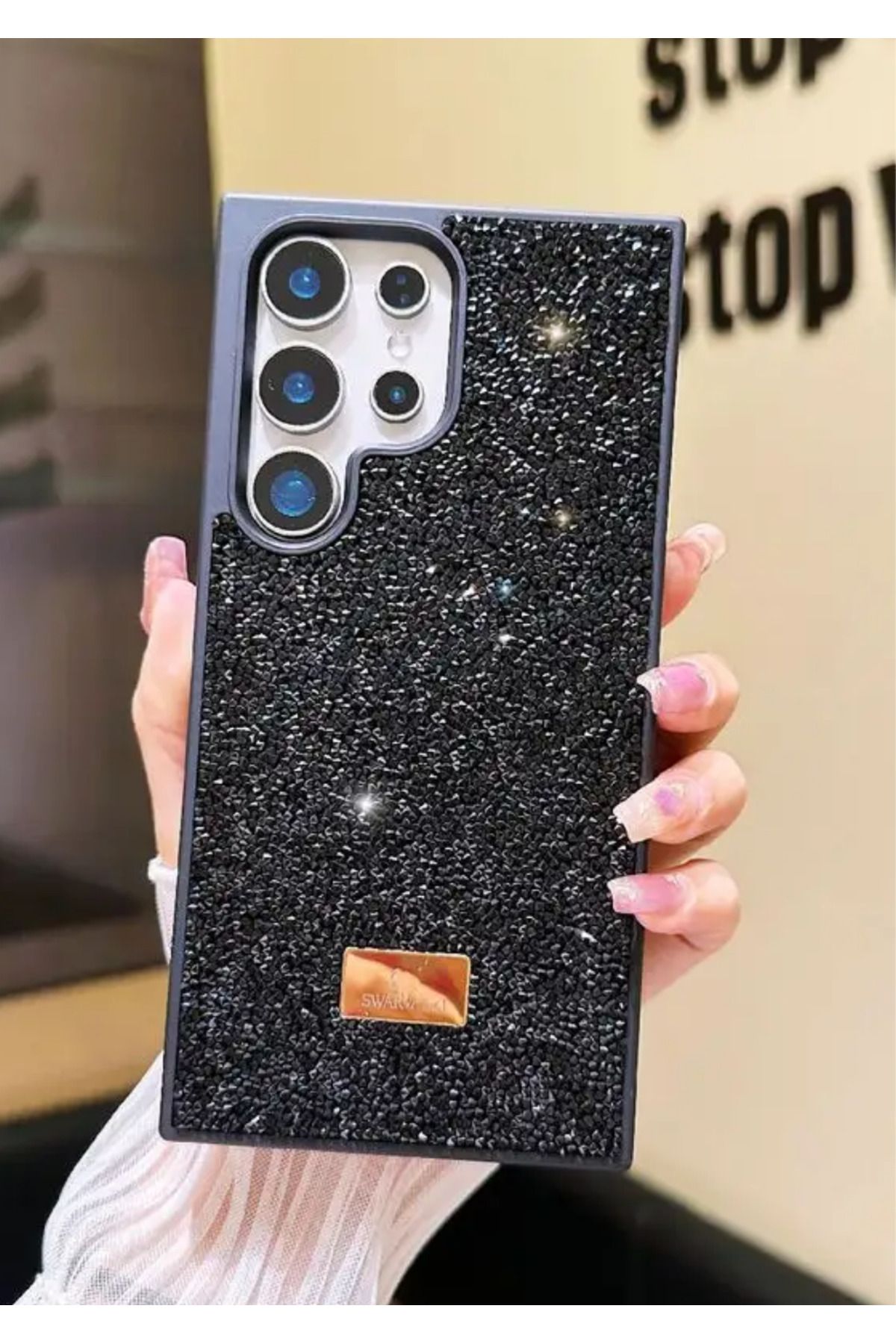BCASE Samsung S25 Ultra Taşlı Kılıf Parlak Elmas Tasarım Lüx