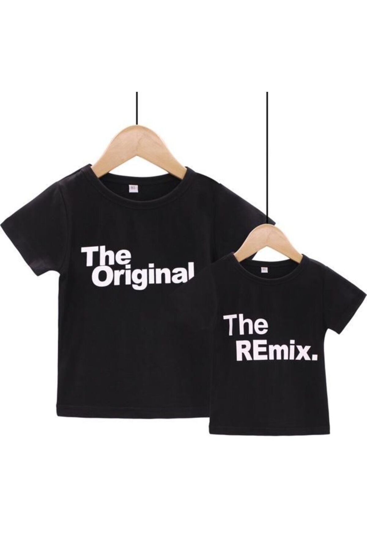 MAGORS THE ORIGINAL VE THE REMIX BABALAR GÜNÜ BASKILI BİSİKLET YAKA KISA KOLLU BABA VE ÇOCUK TİŞÖRTÜ