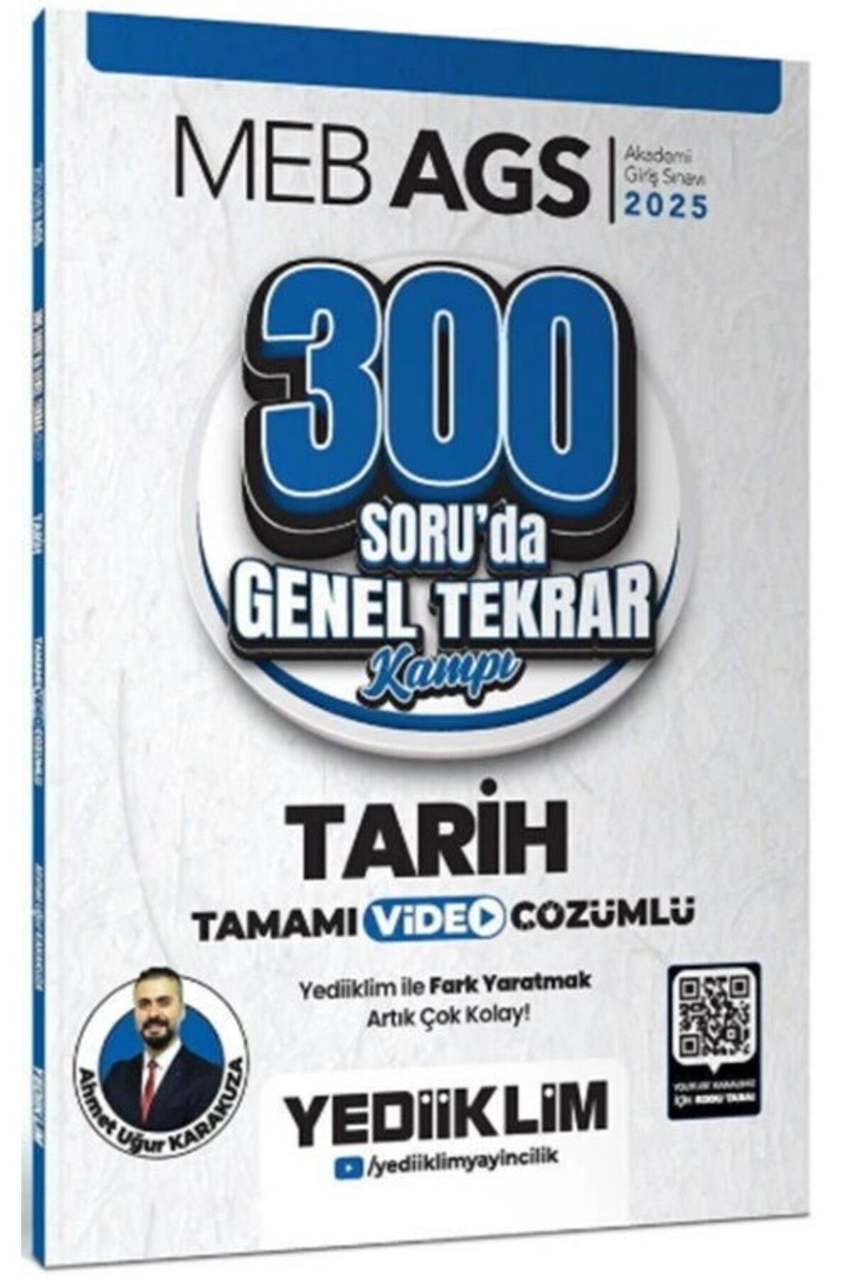 Ankara Kitap Merkezi 2025 MEB AGS Tarih 300 Soruda Genel Tekrar Kampı Çözümlü Yediiklim Yayınları