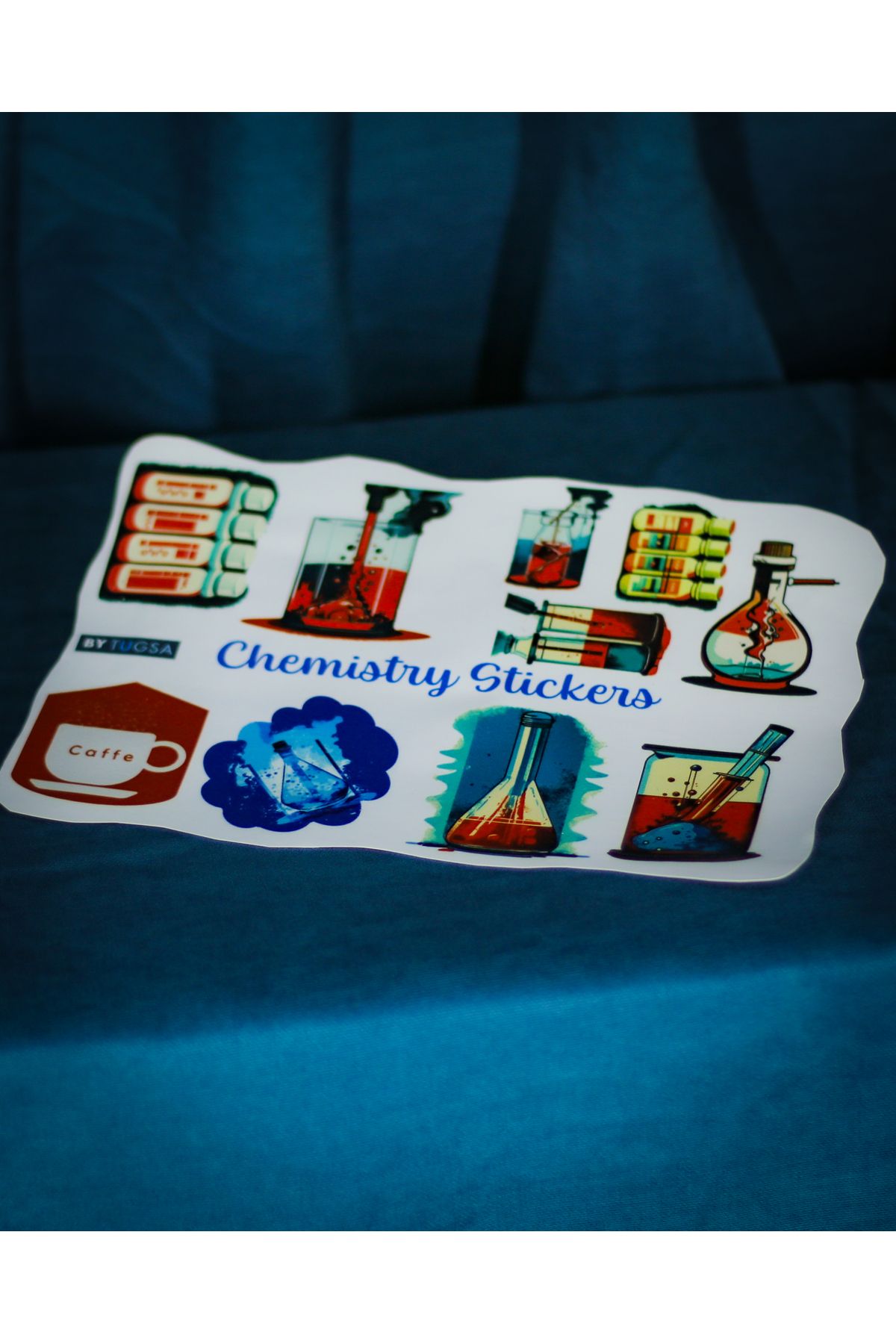 TUGSA DESING NUBENSE / Minimalist Kimya Tasarımlı Defter, Laptop, Bilgisayar Stickers (Sticker)