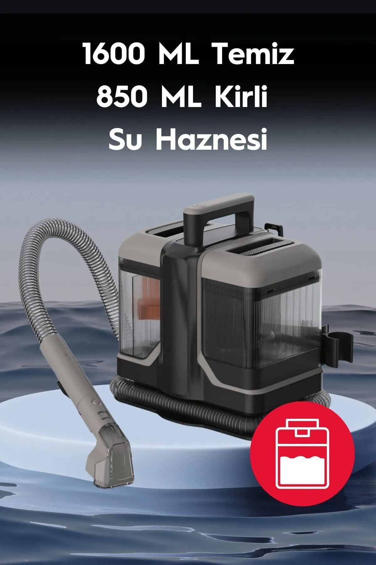 ARELL TEKNOLOJİ ARELL TEKNOLOJİ Auhma Aspt-01 Koltuk Ve Halı Yıkama Makinesi 2 Başlıklı Leke Çıkarıcı 450 Watt
