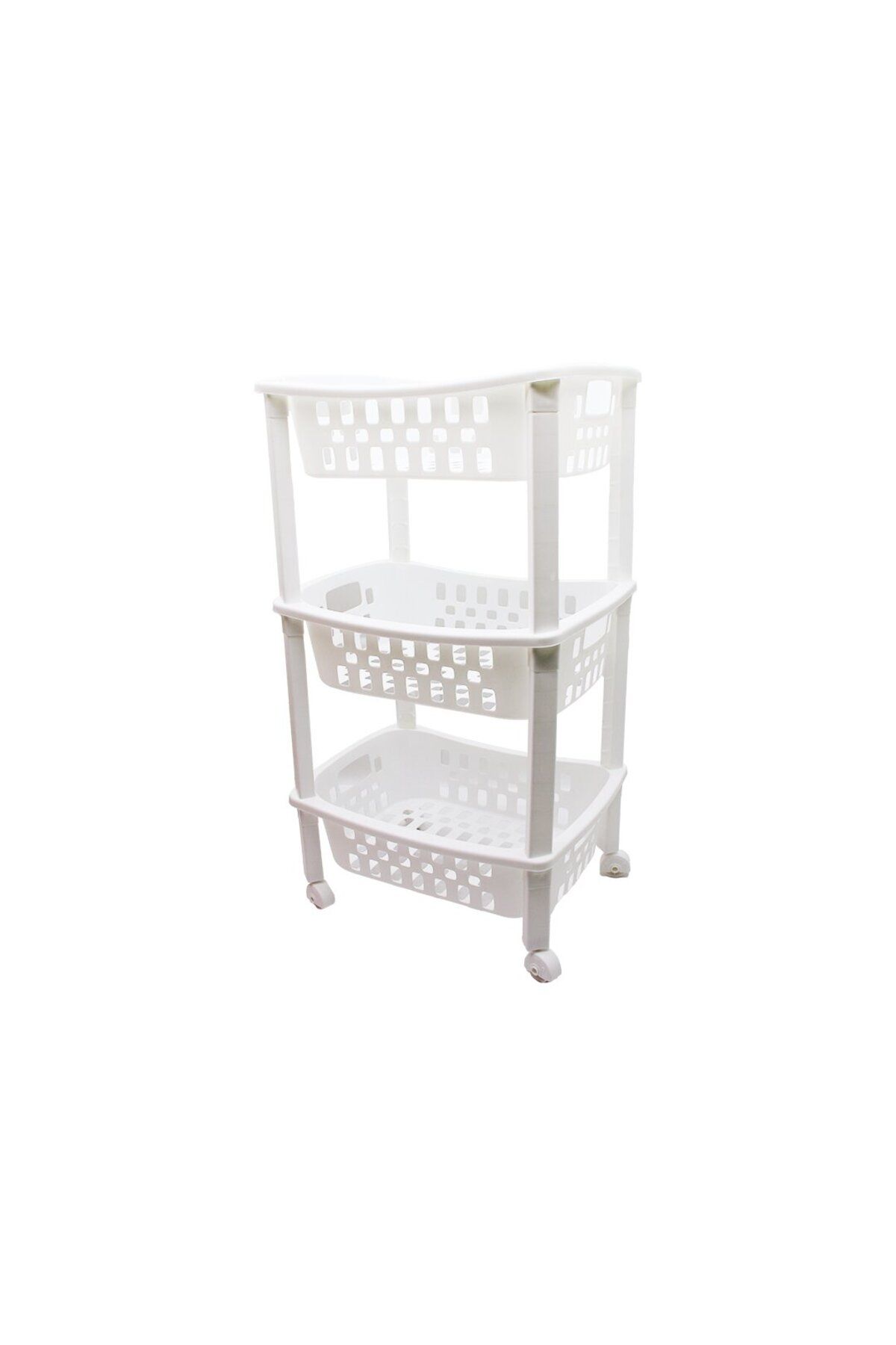 Findit 3 KATLI SEPET DÜZENLEYİCİ - RAF ÜNİTESİ TEKERLEKLİ 400X295X700MM-Findit