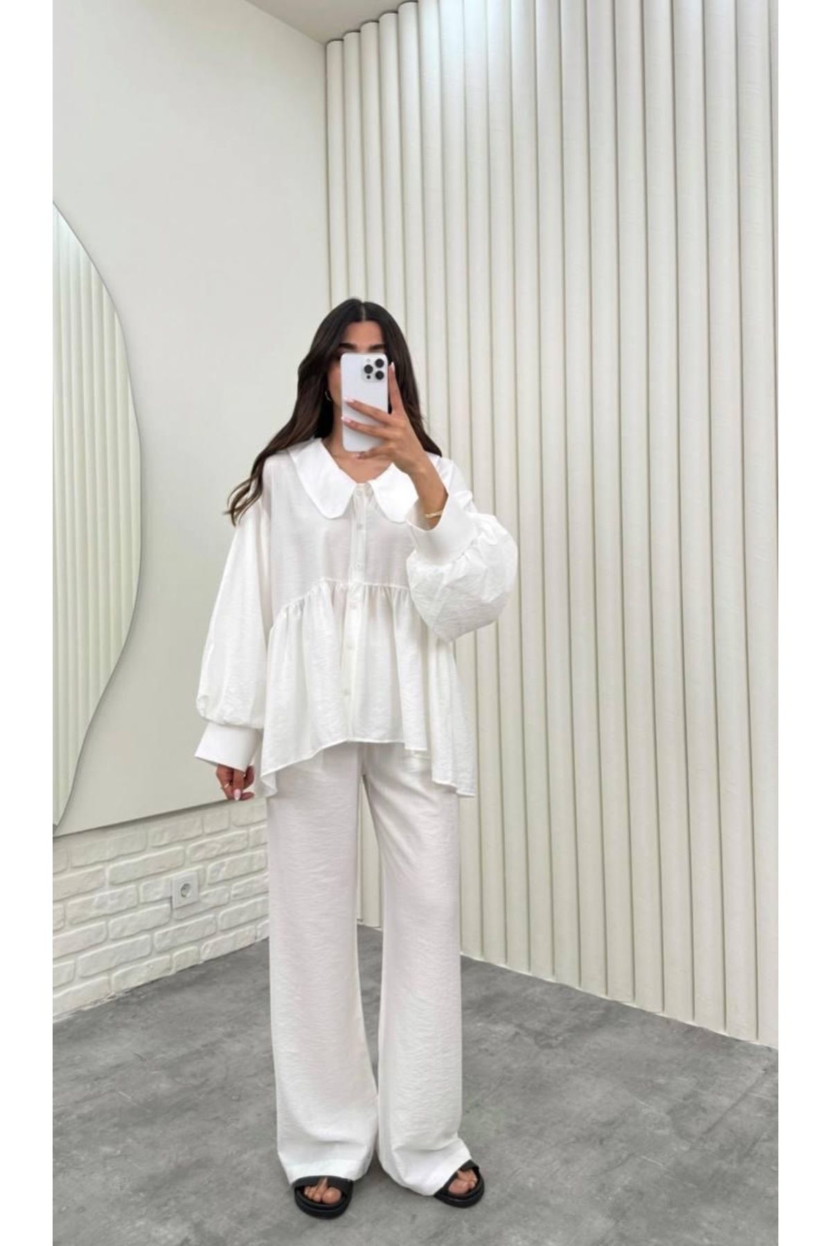 Ekim Store Bebe Yaka Büzgülü Oversize Takım