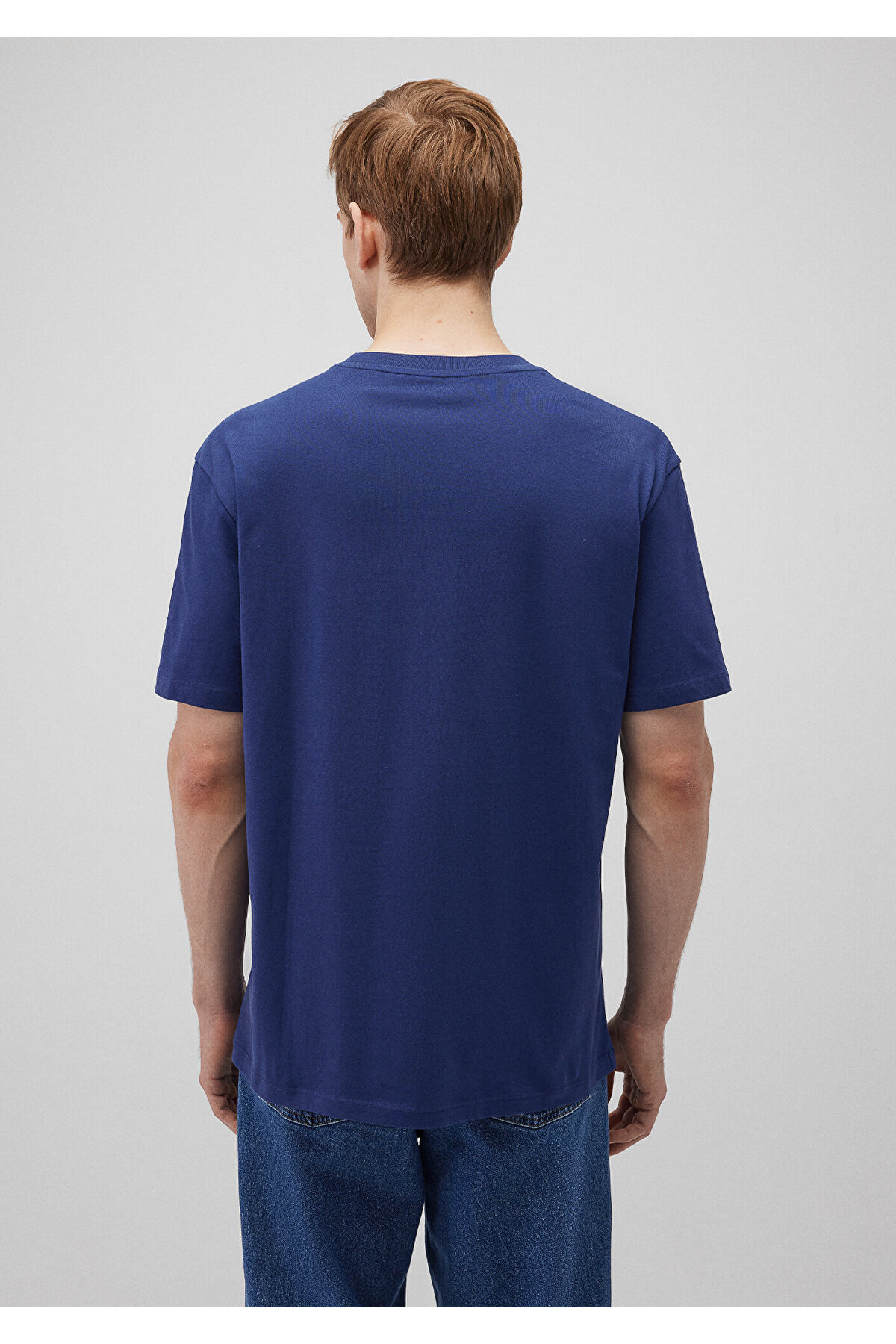 Mavi-Marineblaues T-Shirt mit Logo-Print, lockere Passform 0611711 -70491 4