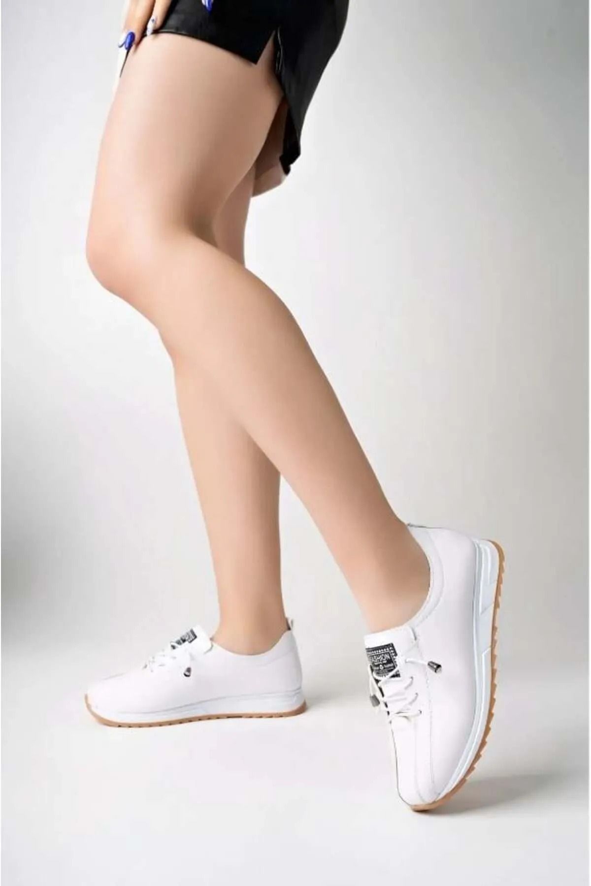 Decisivo Life Kadın Lastik Bağcıklı Ortopedik Taban Sneaker Spor Ayakkabı