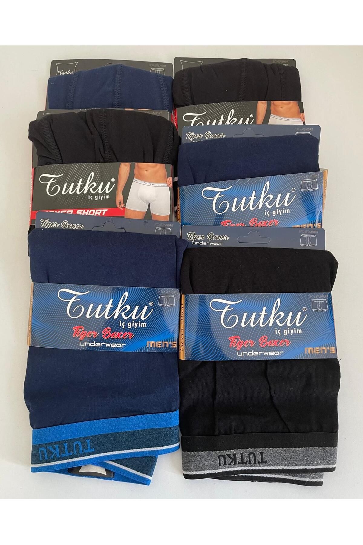 H&S STORE tutku erkek 6 lı spor boxer iki farklı renkli elestan kaliteli ve rahat