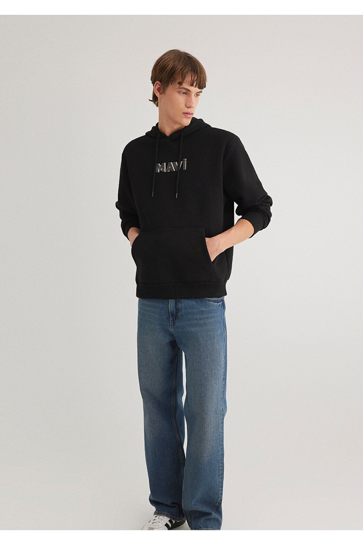 Mavi-Schwarzes Sweatshirt mit Logo-Print 0s10326-900 3