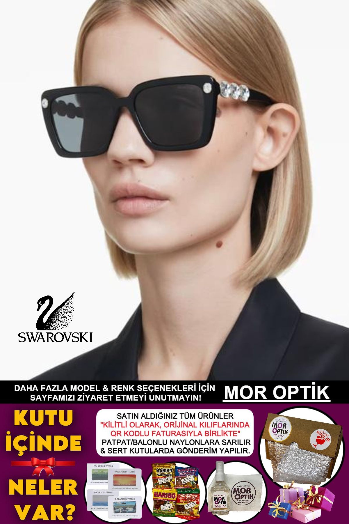 Swarovski SK6032 100187 55-17 145 3N (55 SİZE) BÜYÜK MODEL