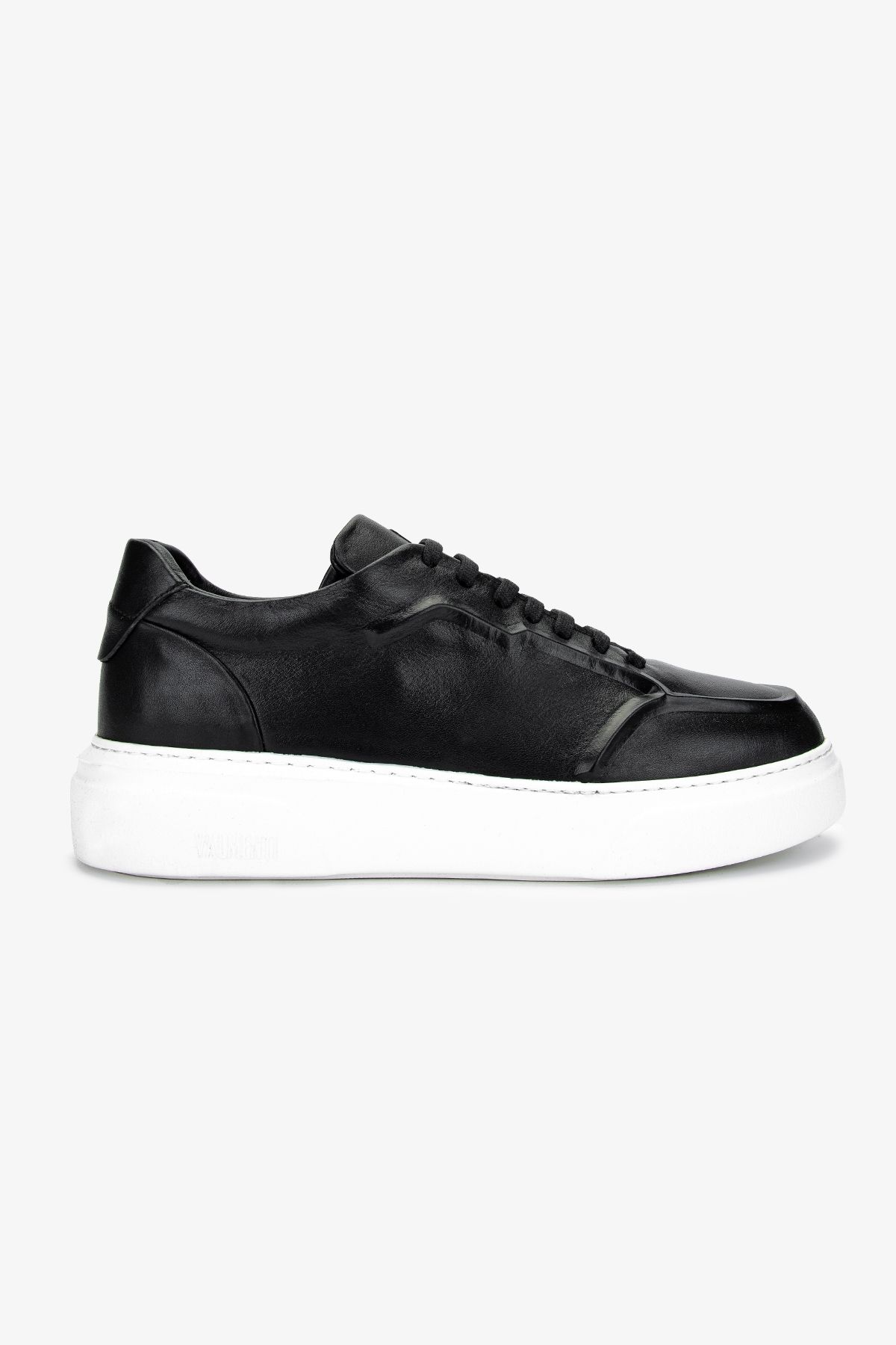 Valmenti Erkek Hakiki Deri Siyah Deri Sneakers & Spor Ayakkabı