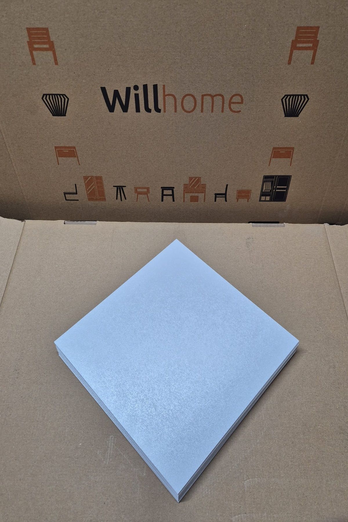 willhome 3 Adet 35x35 Cm Mdf Beyaz Pasta Altlığı