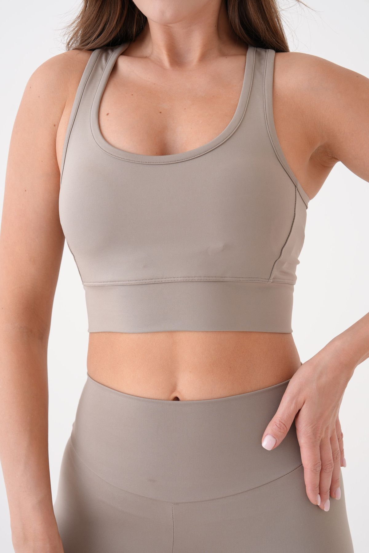 EndFlower Spor Crop Büstiyer Çapraz Sırt Detaylı