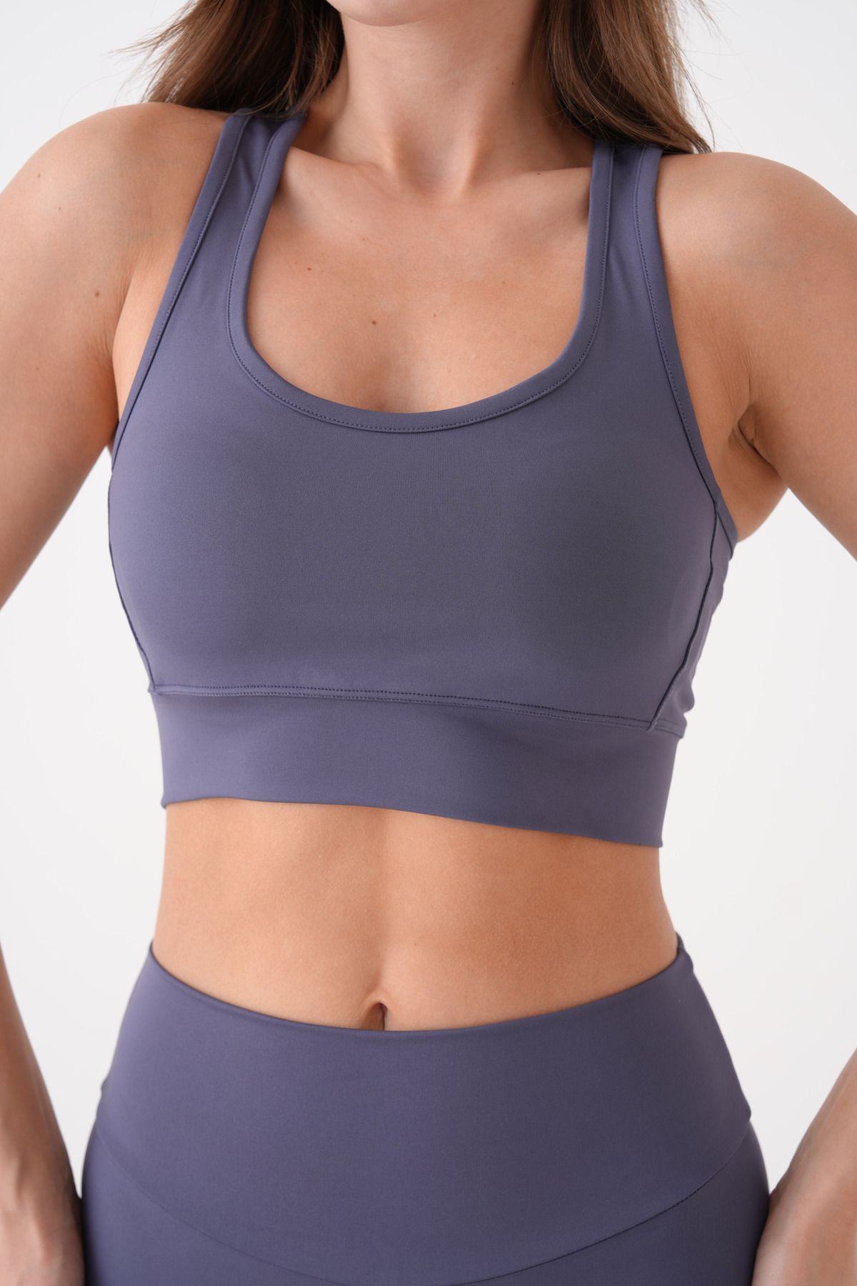 EndFlower Spor Crop Büstiyer Çapraz Sırt Detaylı