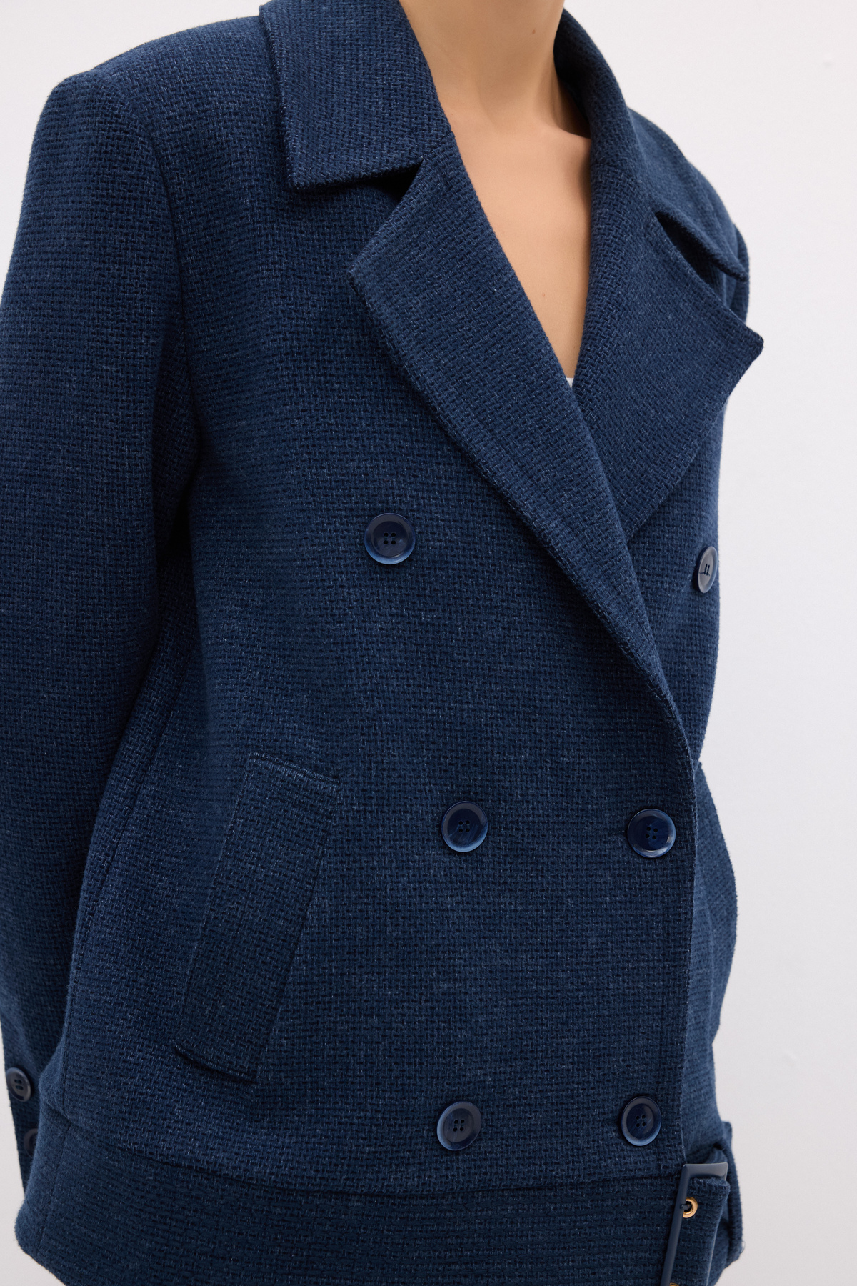 adL  Kemer Detaylı Kaban - Görsel 2