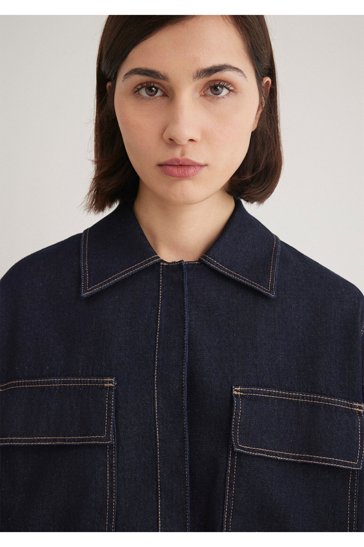 Mavi-Indigo Crop Jacket Loose Fit / Loose Relaxed Fit 1110677 -85481 6