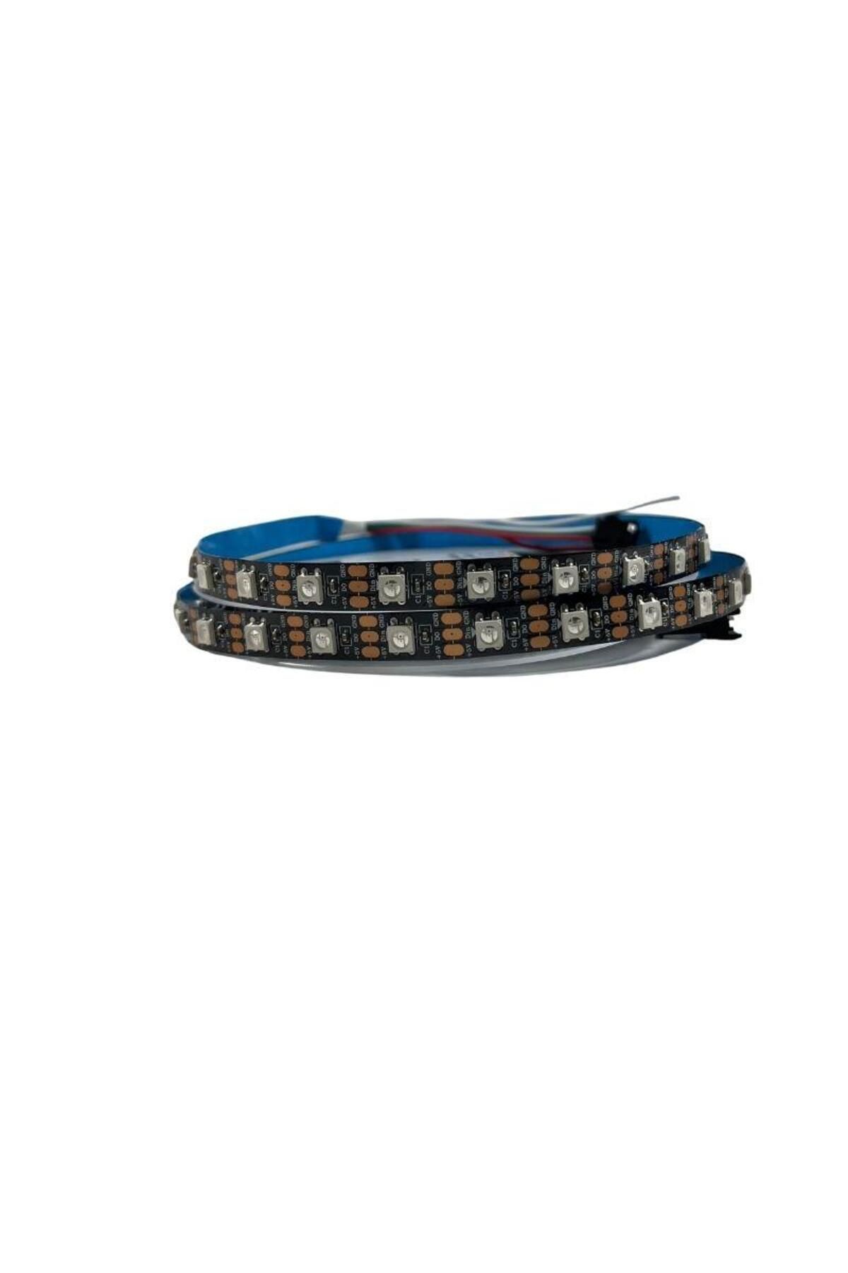 DORA LED 5V Adreslenebilir WS2812B ARGB Pixel Şerit Led IP20 M:60Led 5M Magic Led