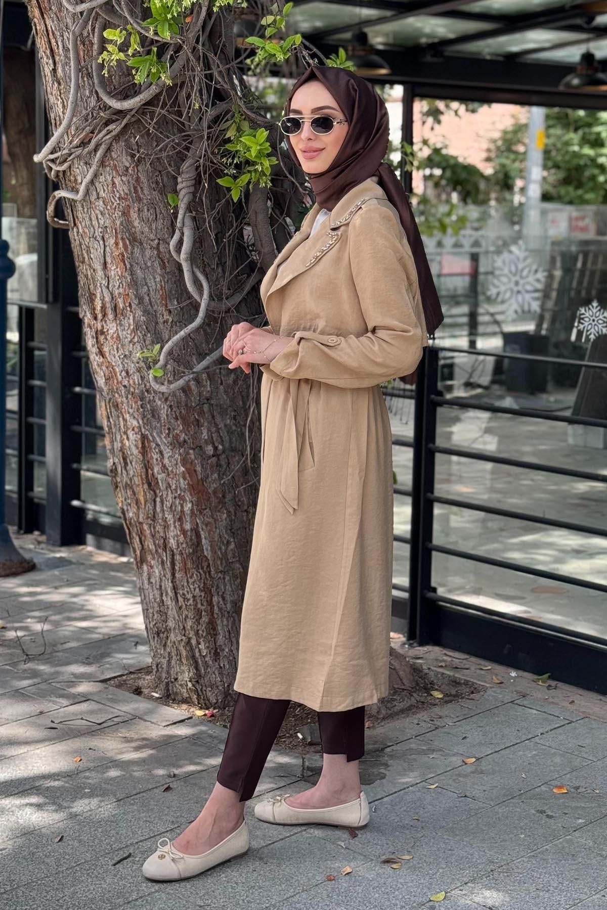 Moodbasic-Trench Mb25.73 Bej 2