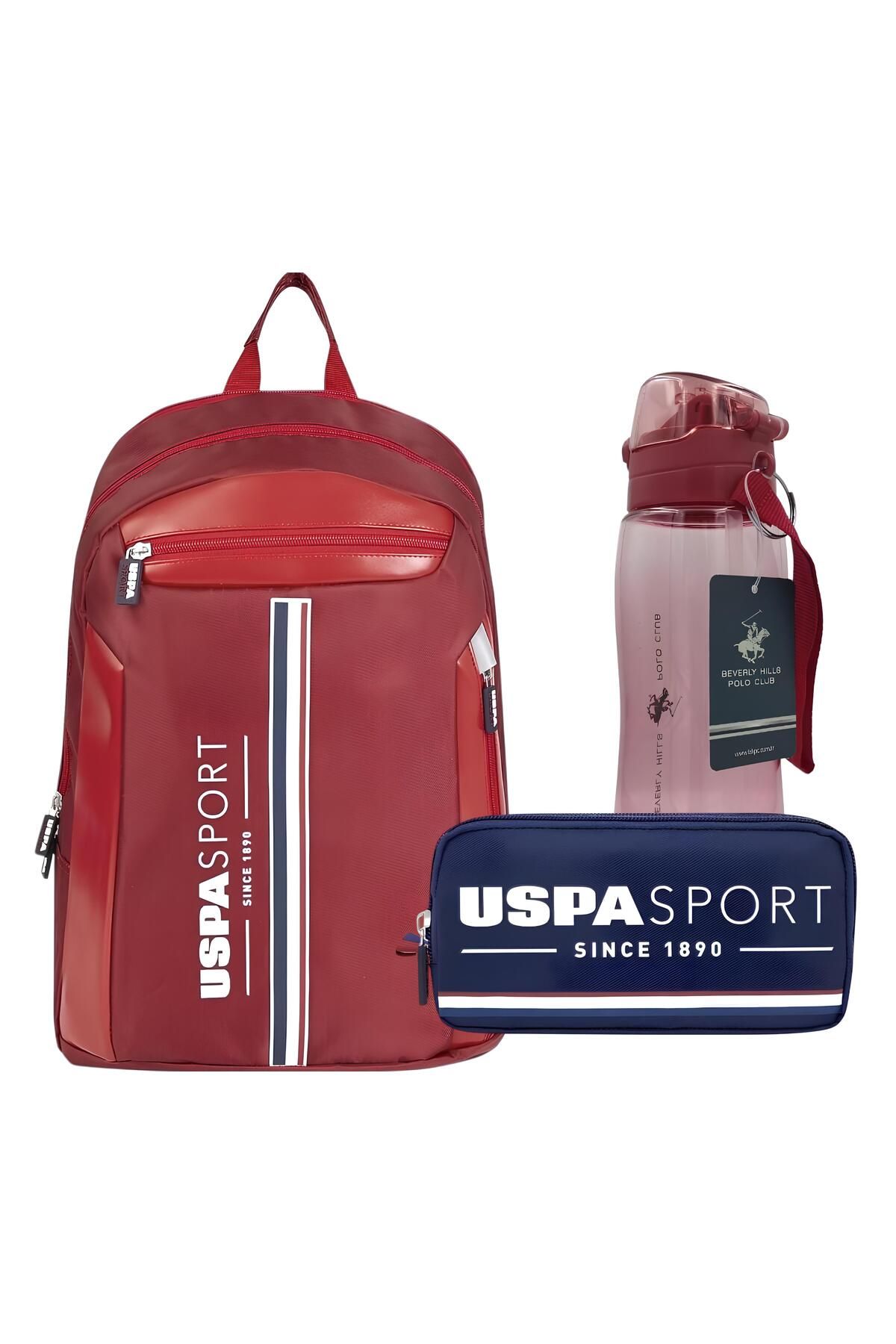 U.S. Polo Assn. U.s. Polo Assn. Sırt Çantası , U.S. Polo Assn. Kalem Çantası - Suluk & Matara Hediyeli