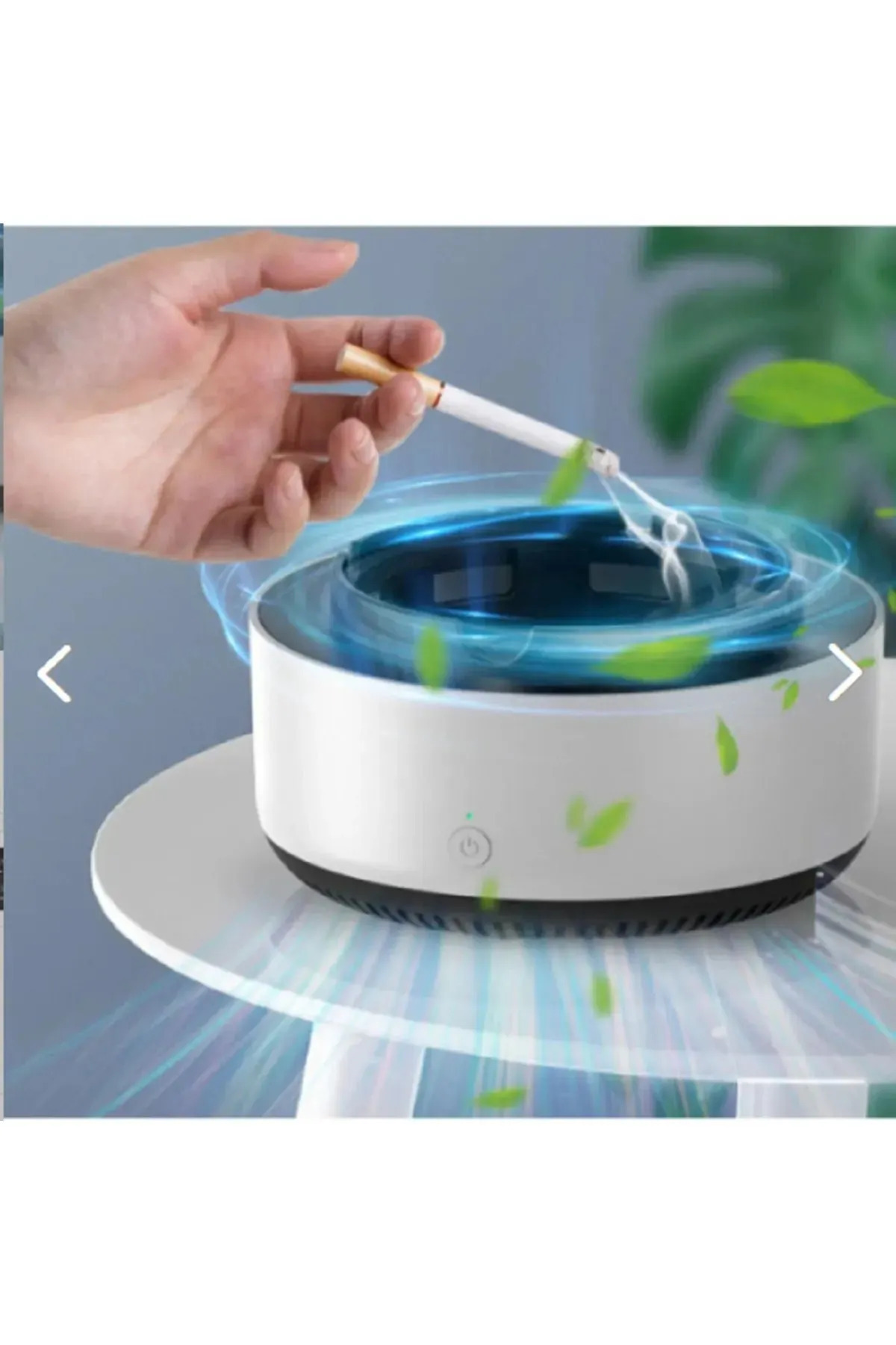 Genel Markalar Şık Dekoratif Dumanı İçine Çeken Kül Tablası Akıllı Kül Tablası Koku Duman Önleyici