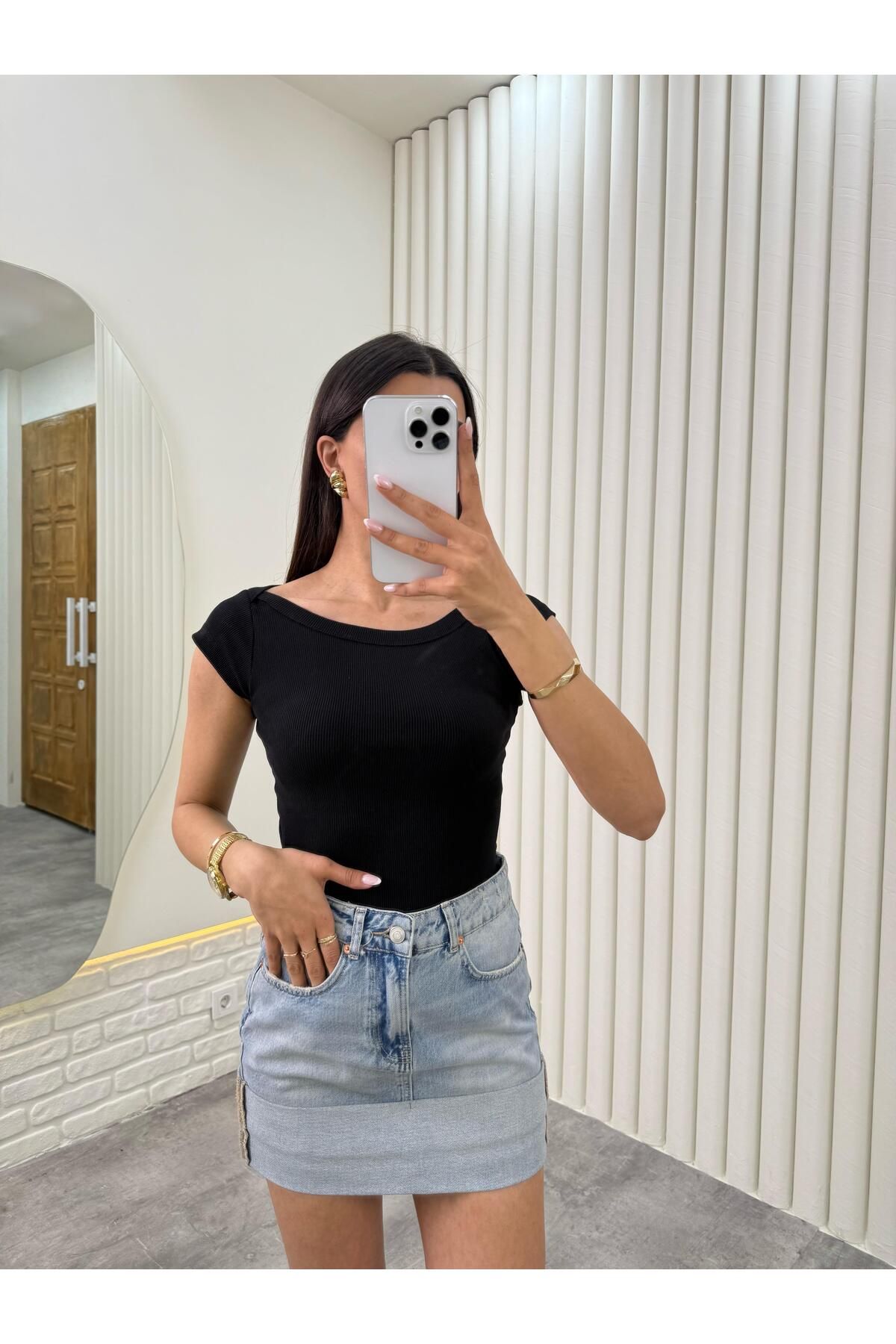 Gaus Siyah Kısa Kol ZR Muadil Tshirt Gaus00329