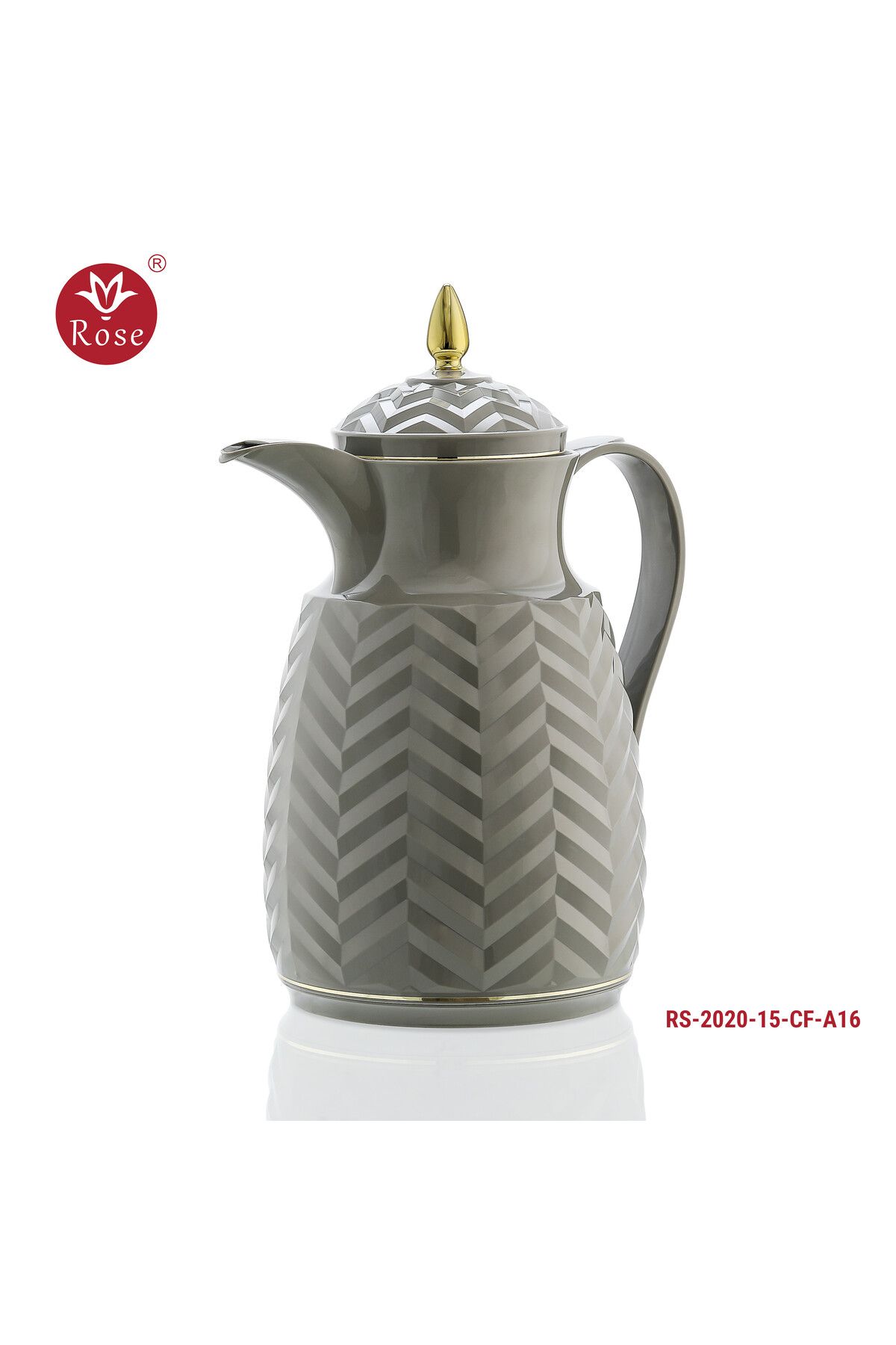 Rose-RS-2020 - A distinctive patterned tea and coffee thermos set consisting of two rose thermoses, one with a capacity of one and a half liters of coffee and one and a half liters of tea. 3