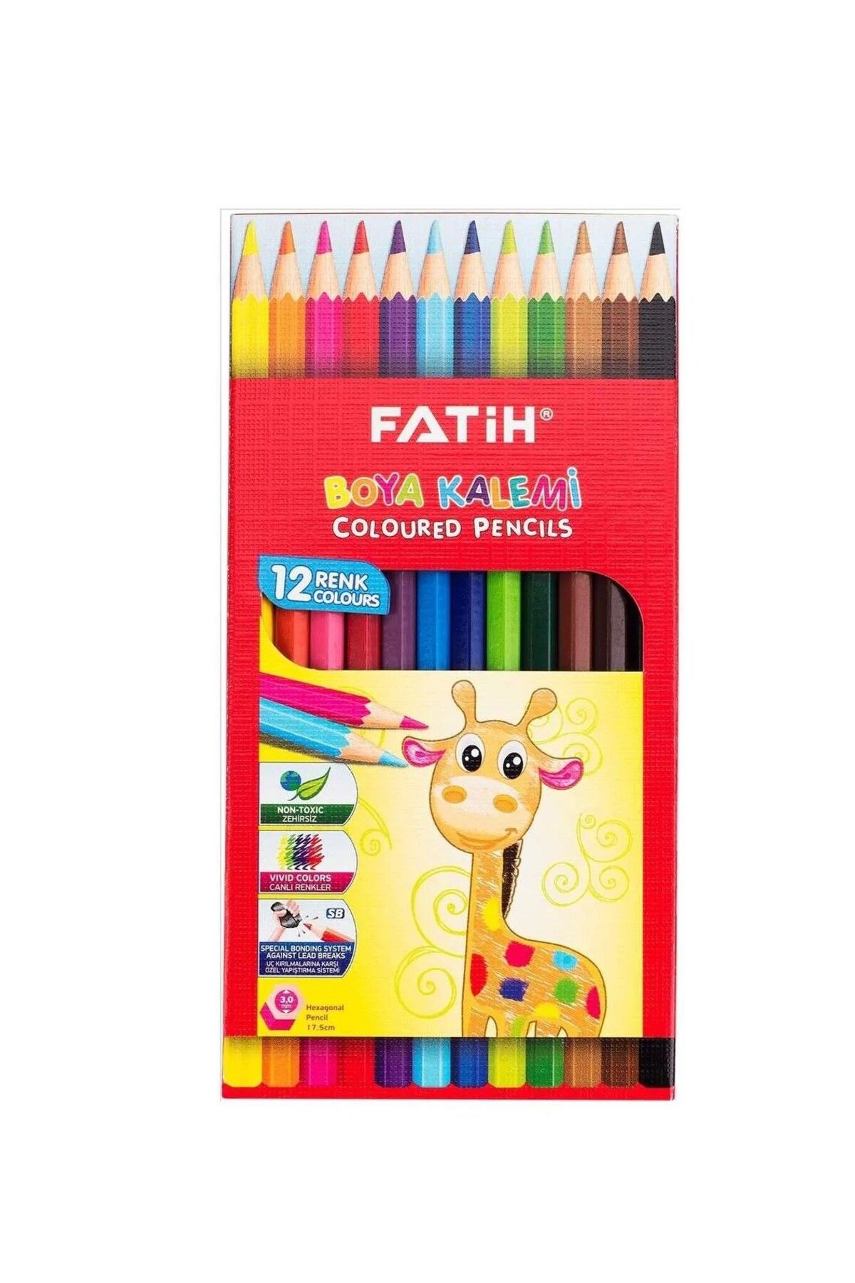 Fatih Kuru Boya 12 Renk Tam Boy